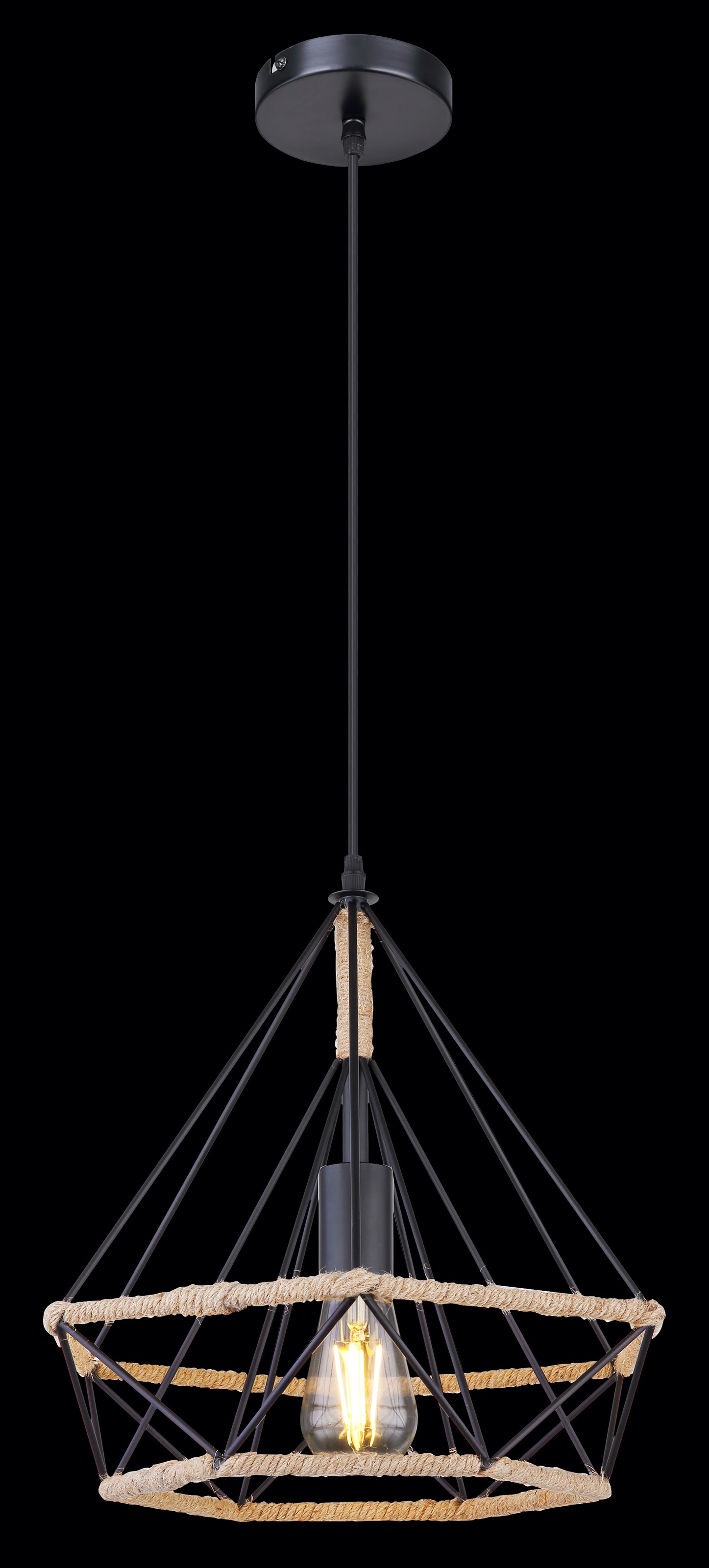 GLOBO LIGHTING Hängeleuchte »ULLEU«, Leuchtmittel E27 | ohne Leuchtmittel, Hängelampe/Pendelleuchte/Esszimmer/Wohnzimmer/Esstisch