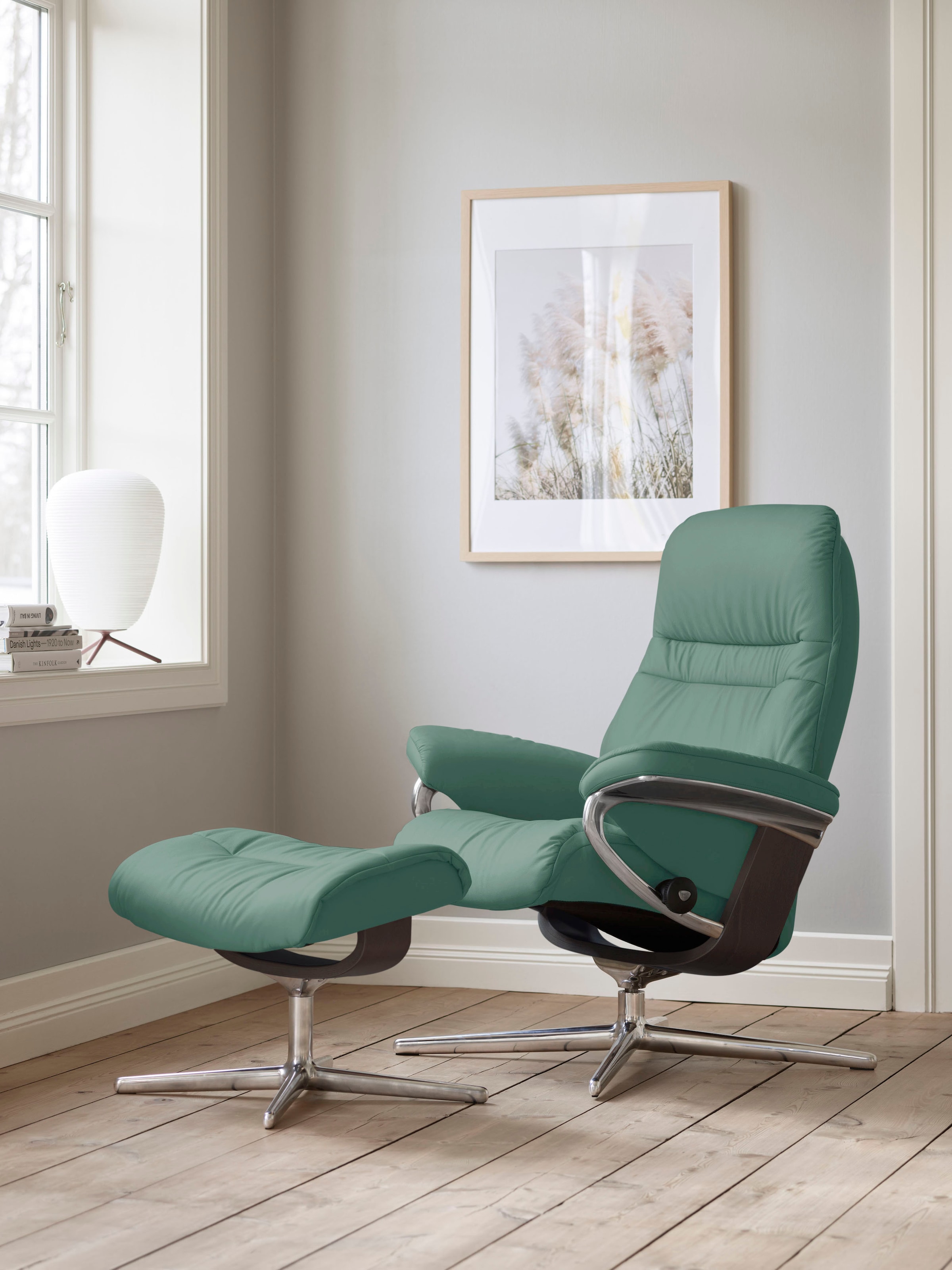 Stressless Relaxsessel "Sunrise" mit Cross Base, Größe S, M & L, Holzakzent Wenge