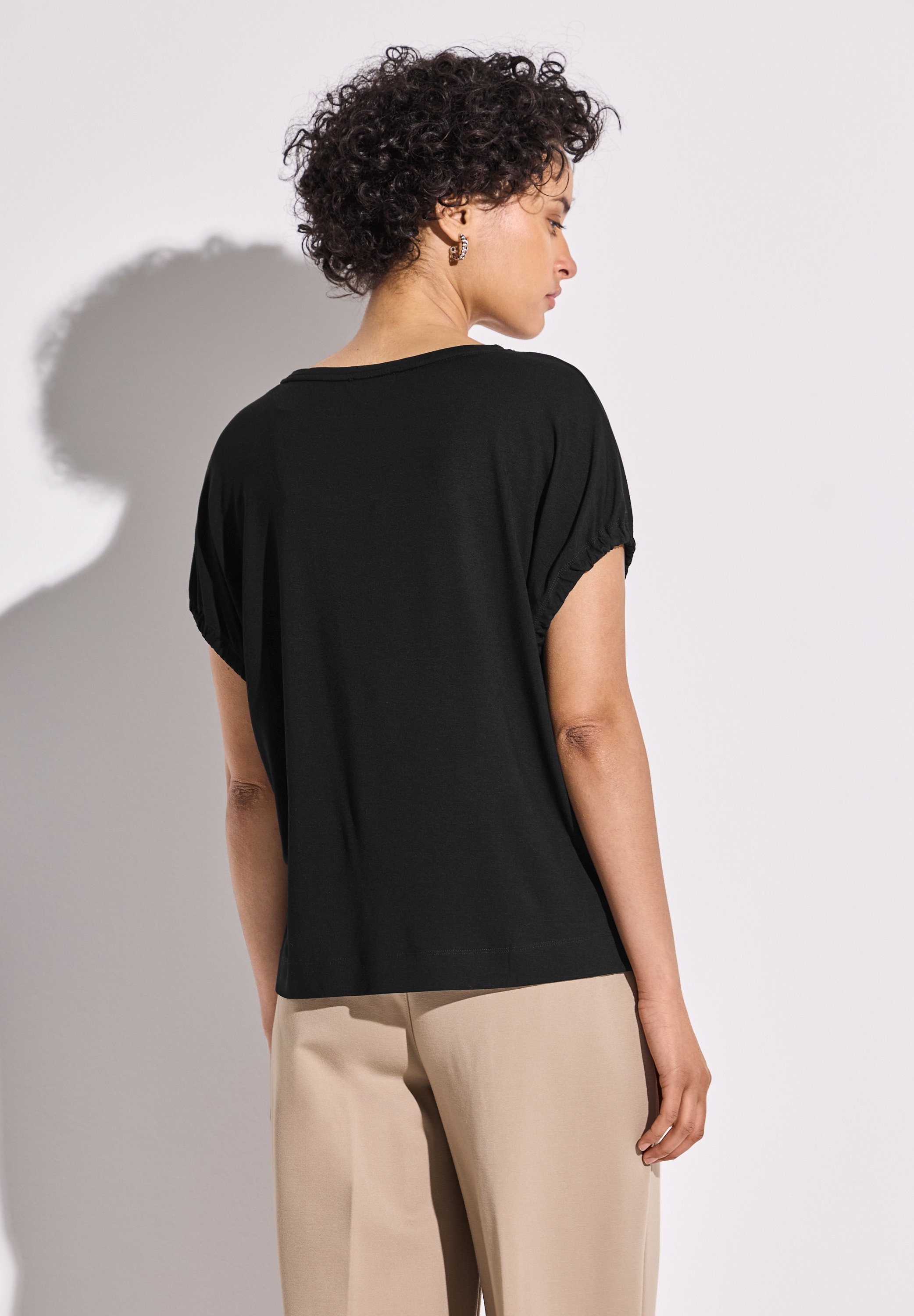 STREET ONE T-Shirt, mit U-Boot-Ausschnitt
