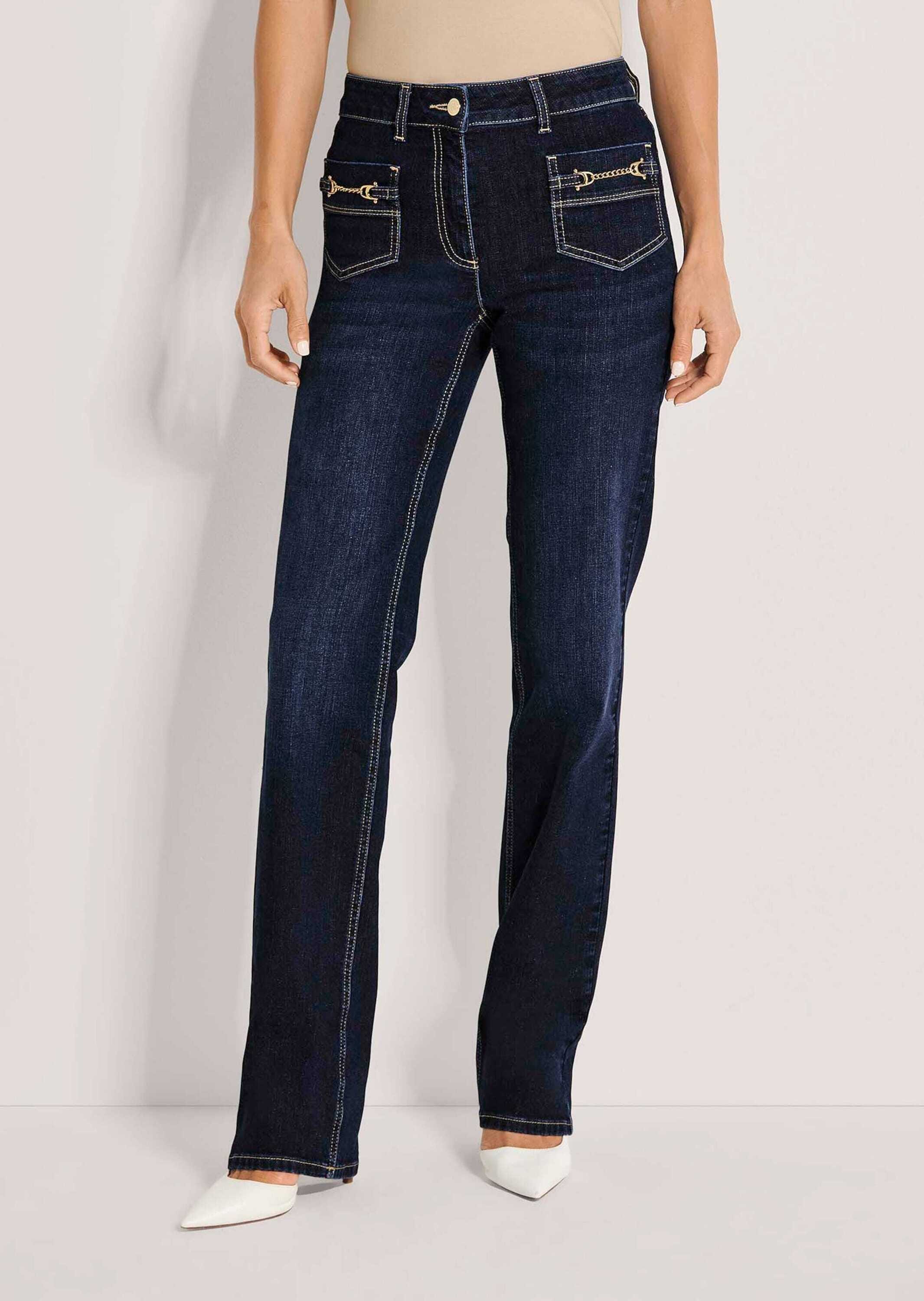 MADELEINE Regular-fit-Jeans »Hose Schmale Jeans mit geradem Bein«