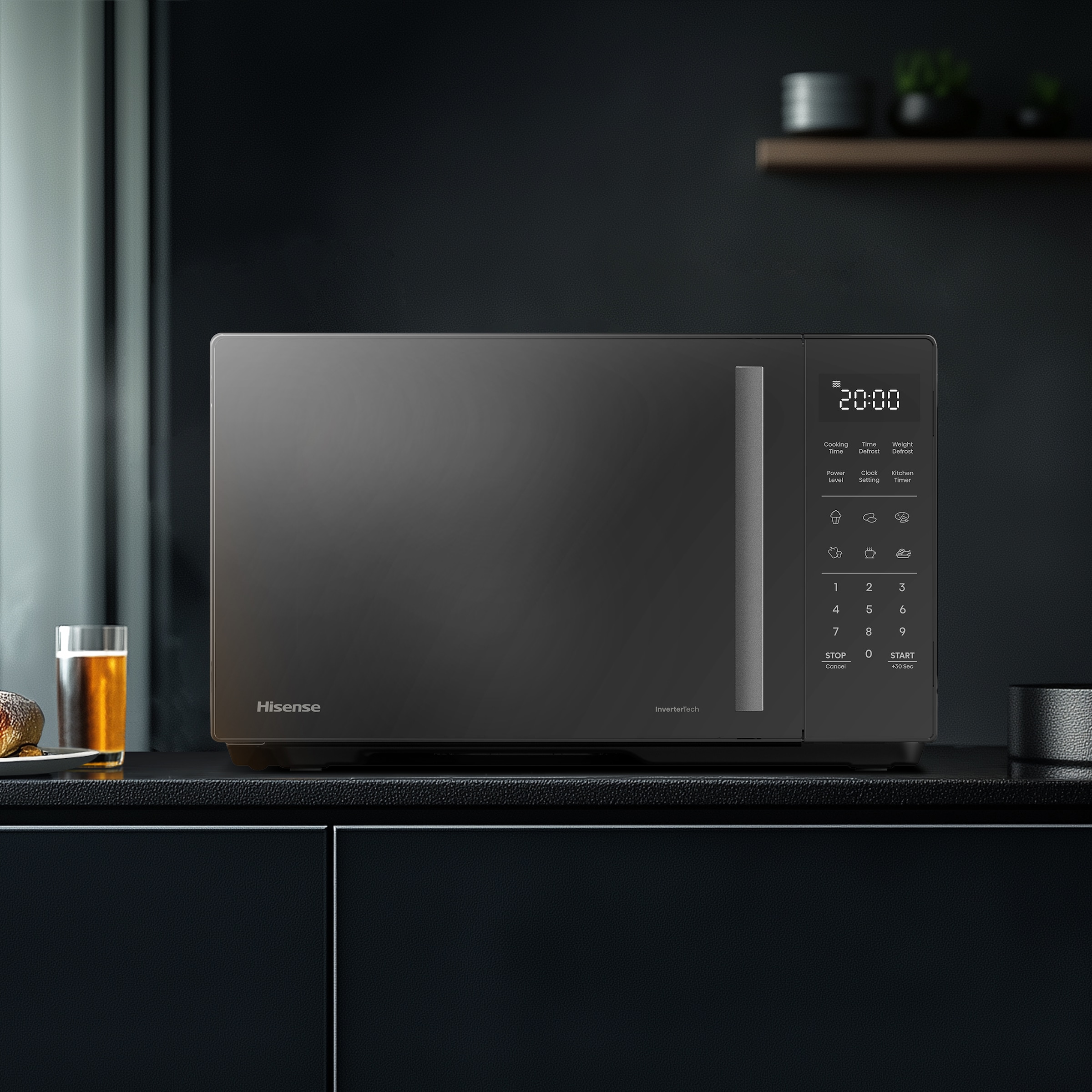 Hisense Mikrowelle »H23MOBS4HI«, Mikrowelle, 1400 W