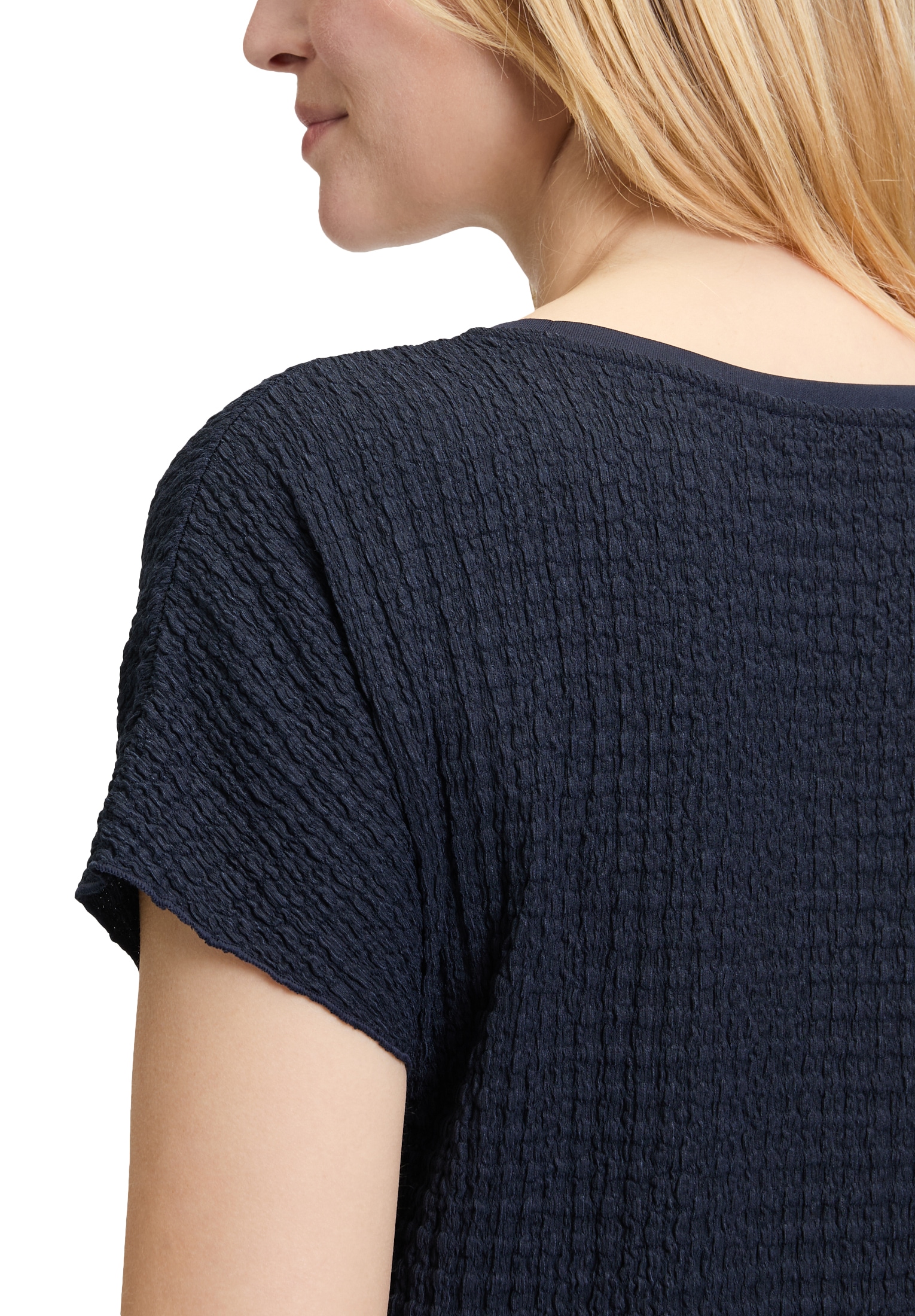 Betty Barclay Kurzarmshirt »Betty Barclay Damen Strukturshirt mit U-Boot-Ausschnitt«, (1 tlg.)