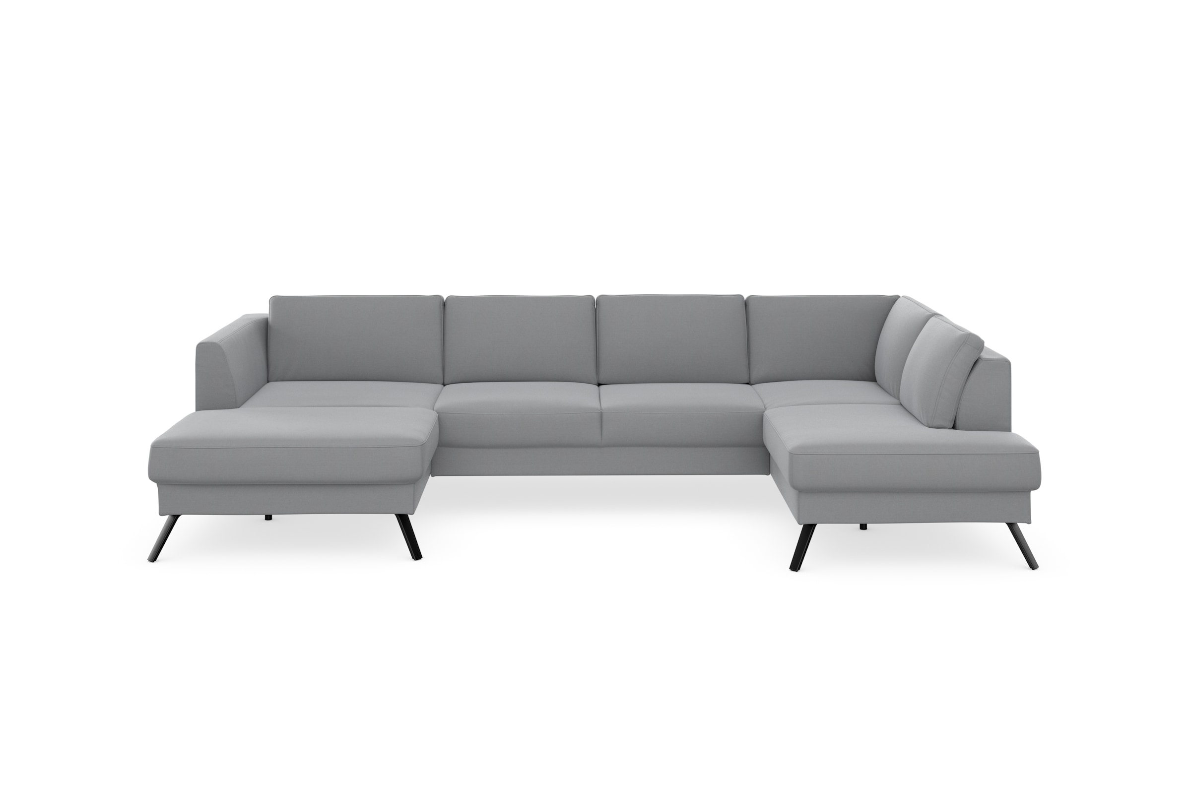 sit&more Wohnlandschaft »Lindholm U-Form«, mit Sitztiefenverstellung und Federkern