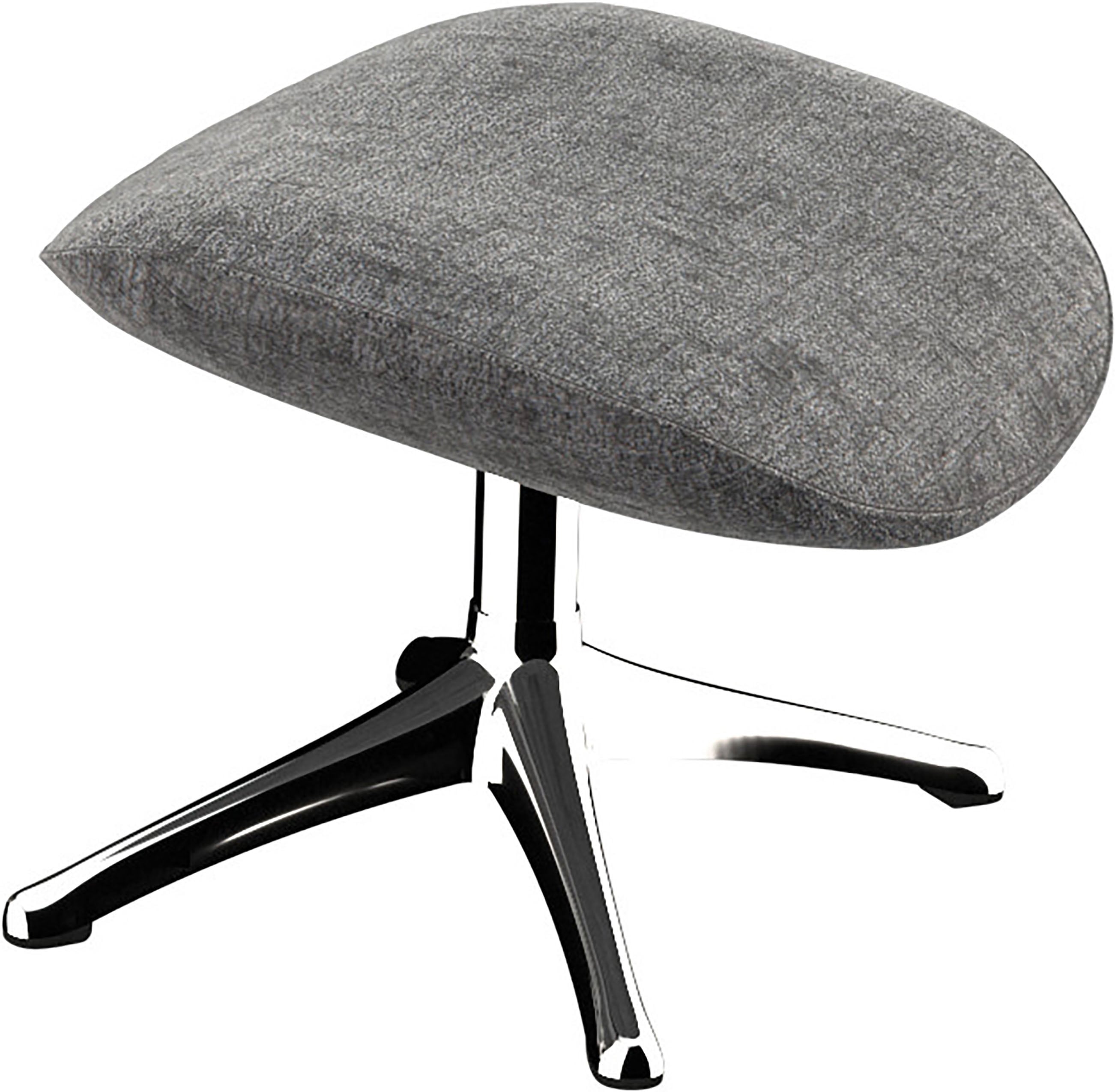 FLEXLUX Kinder Fußhocker "Marinella, Fußstütze für Lounging, Entspannung der Extraklasse, Scandi", B/H/T: 59cm x 41cm x 46cm, Chenille BURANO, grau,