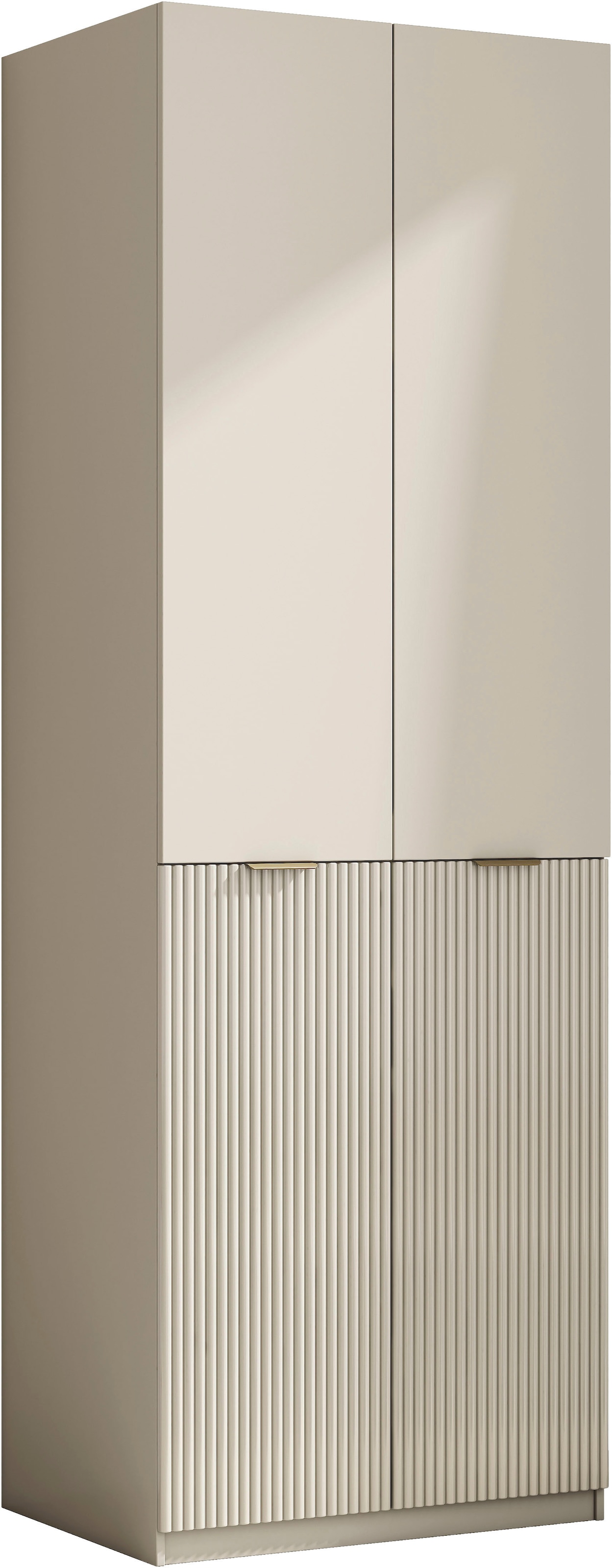 OTTO home Kleiderschrank »Jorella Schlafzimmerschrank Garderobe« eleganter Schlafzimmerschrank Rillendesign Trend Breite 82cm