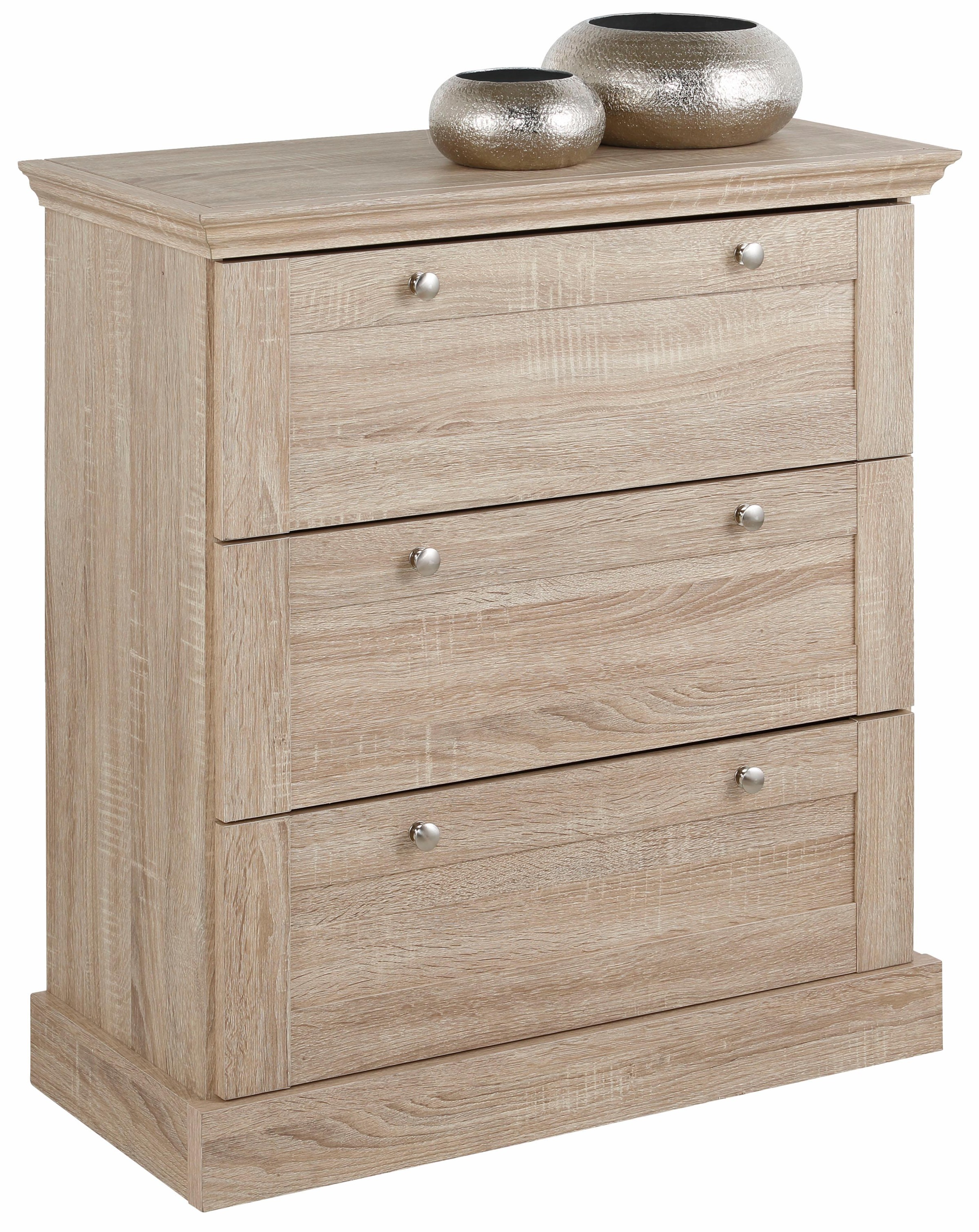 OTTO home Schubkastenkommode "Binz" mit schönen Metallgriffen, 3 Schubladen günstig online kaufen