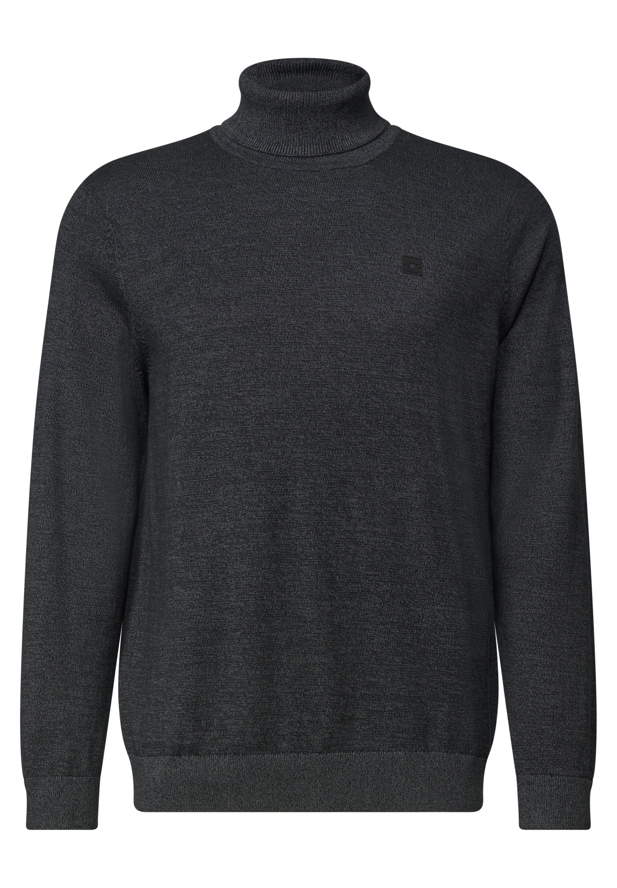 STREET ONE MEN Rollkragenpullover aus reiner Baumwolle