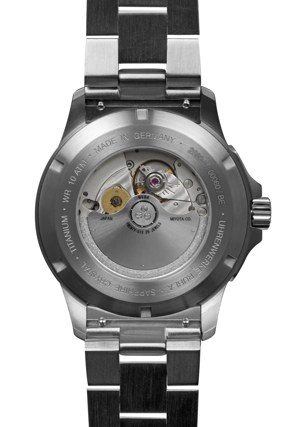 bauhaus Automatikuhr »bauhaus aviation«, Armbanduhr, Herrenuhr, Titan, Saphirglas, Made in Germany