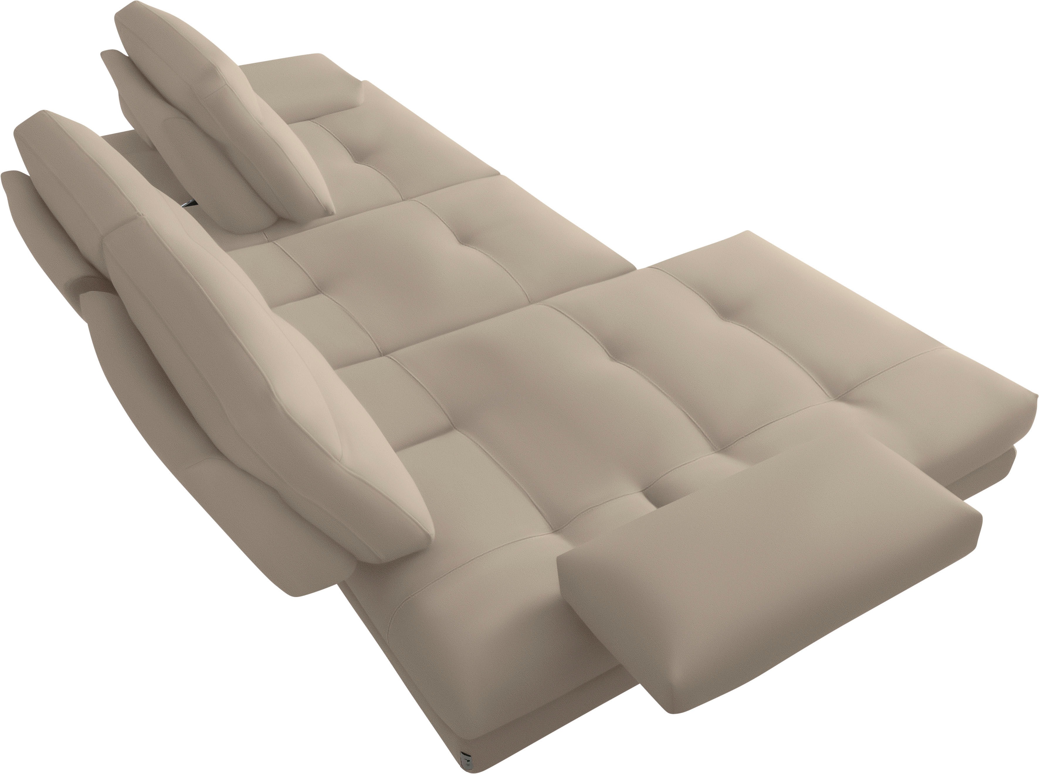 Thumbnail - CALIA ITALIA Ecksofa "Toby Wing, Komfortsofa der Extraklasse, bequem, L-Form" inklusive Sitztiefenverstellung, Füße in c...