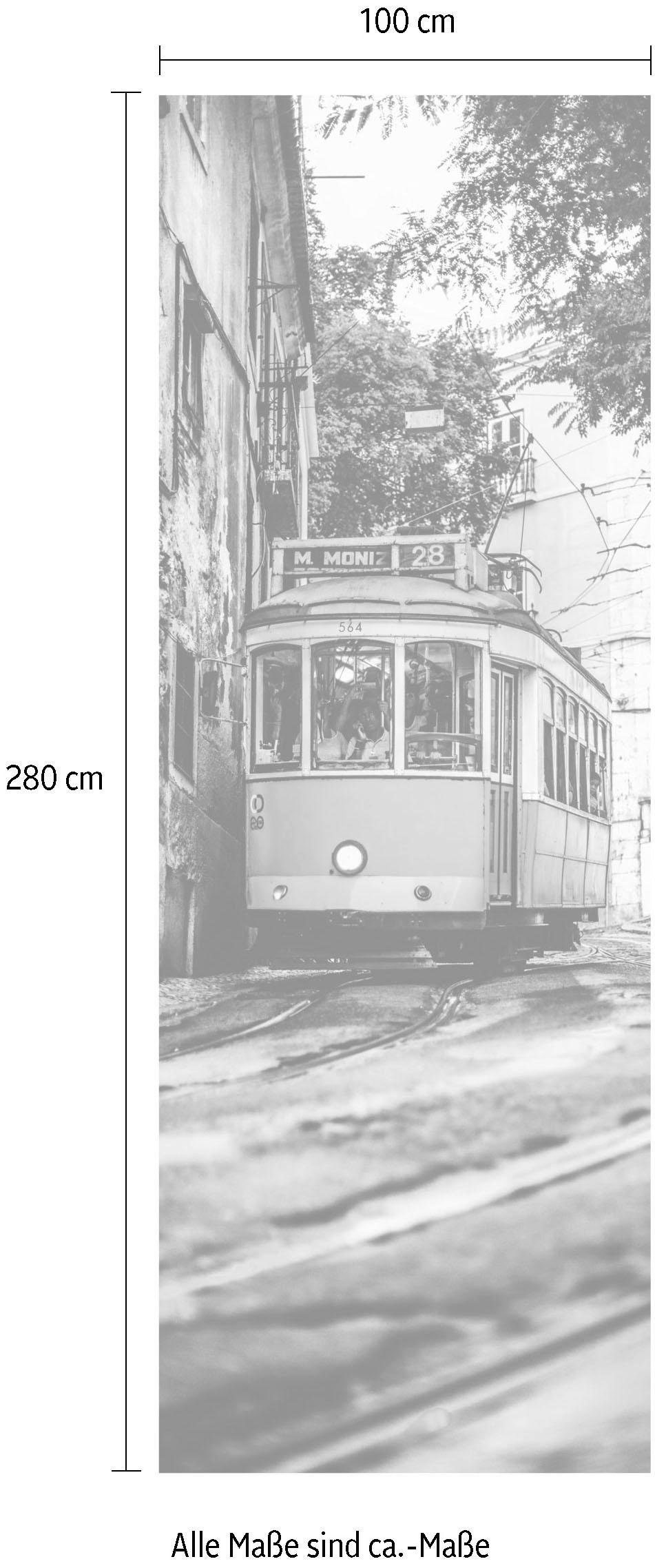 Komar Vliestapete »Digitaldruck Vlies -  Lissabon - Größe 100 x 280 cm« bedruckt glatt Wohnzimmer, Schlafzimmer