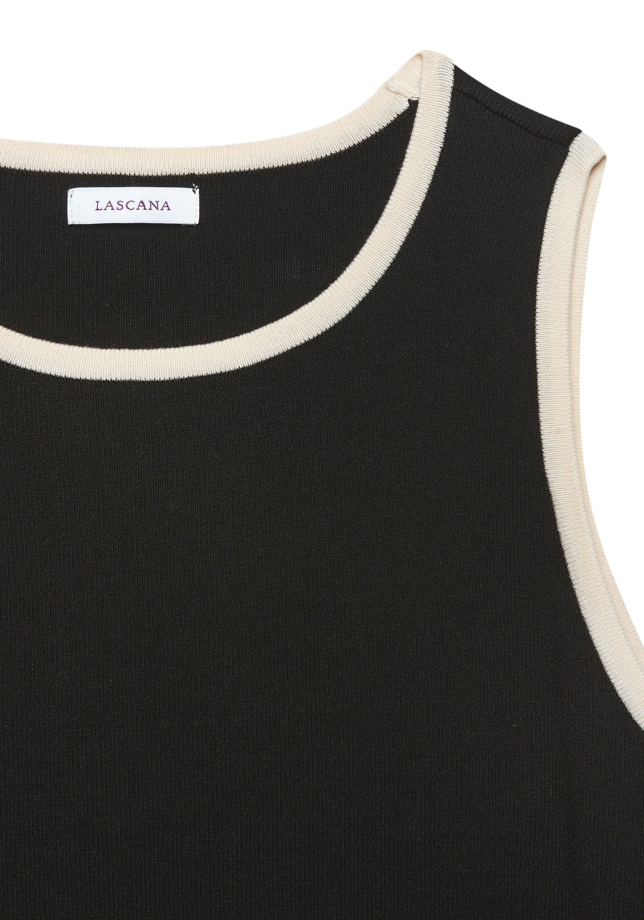 LASCANA Stricktop, aus soften Feinstrick, Basic Tanktop, schmale Passform