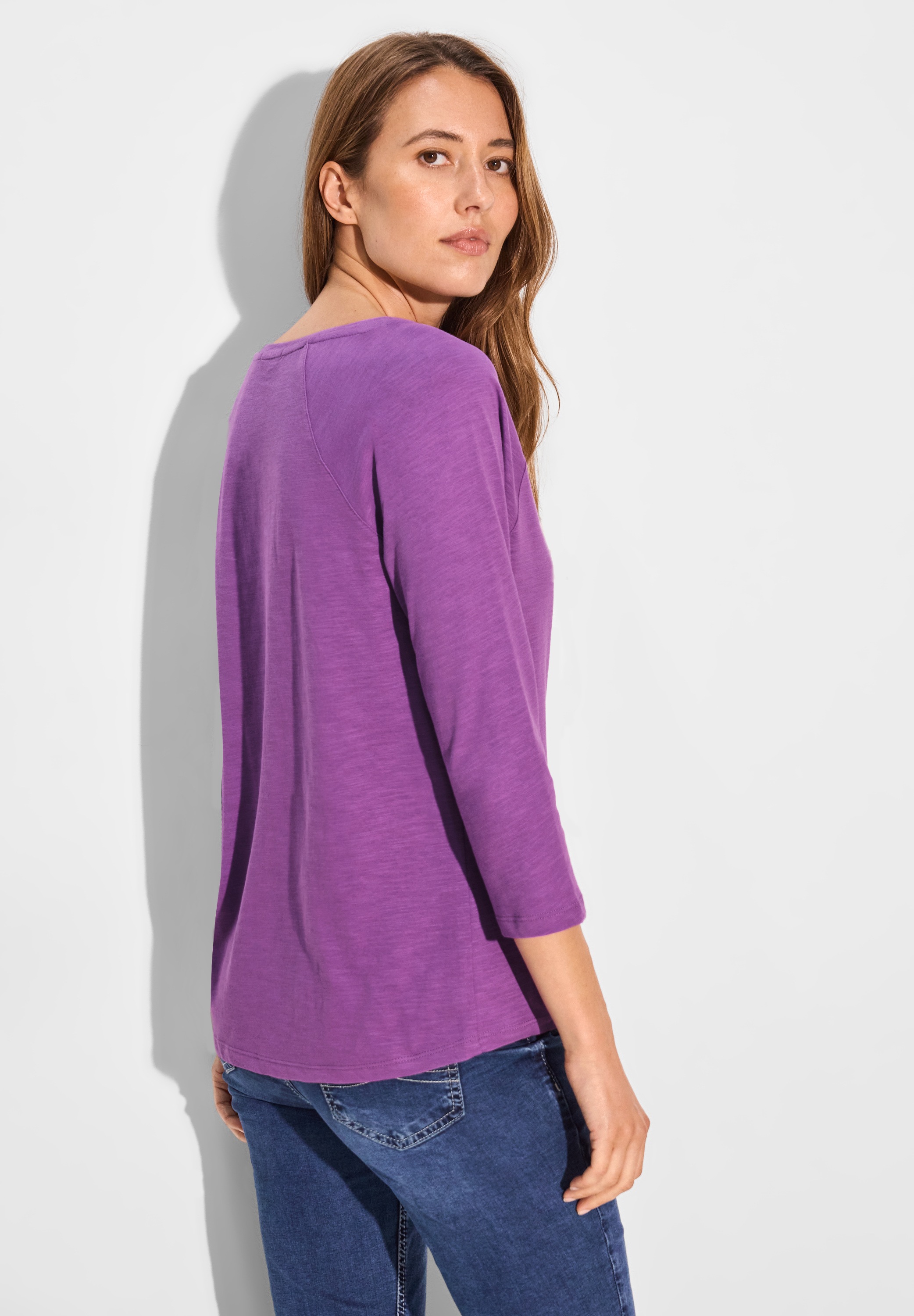 Cecil 3/4-Arm-Shirt, aus reiner Baumwolle