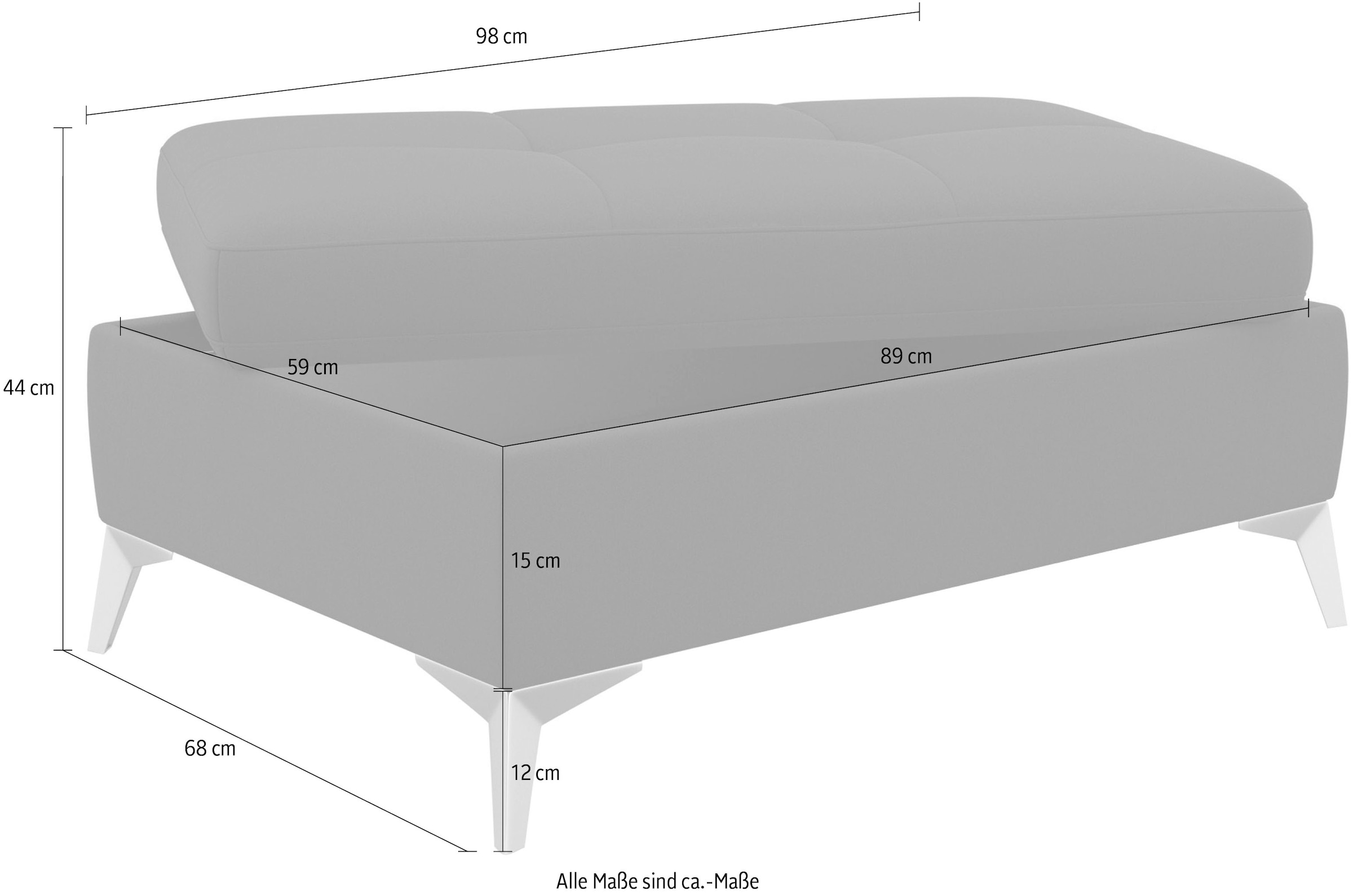 sit&more Stauraumhocker »Latigo«, inklusive Stauraum