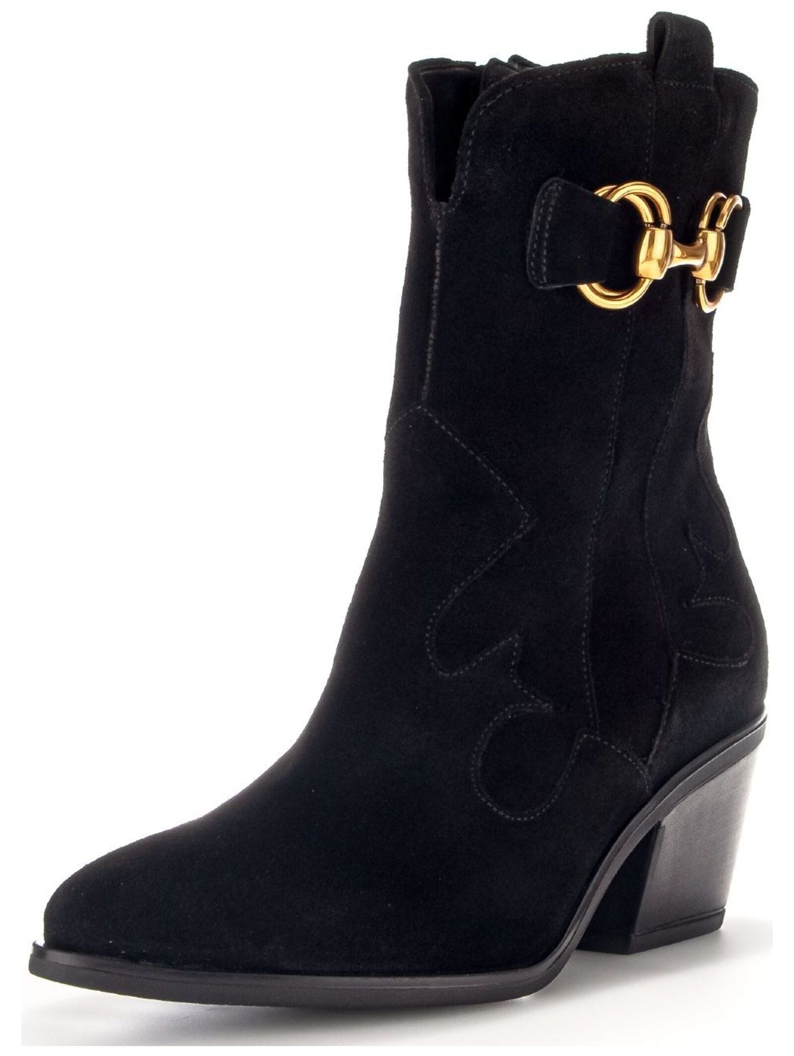 Gabor Comfort Bikerboots "Gabor Comfort Stiefelette Veloursleder" günstig online kaufen