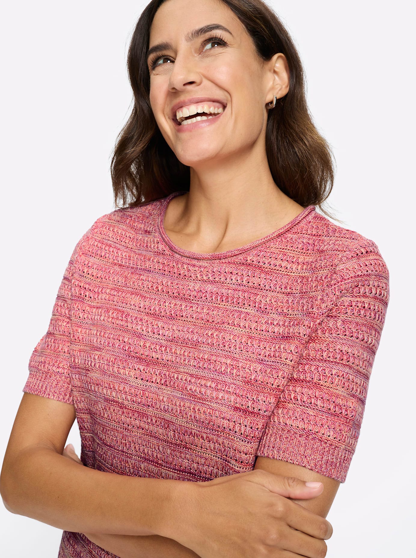 Inspirationen Ajourpullover »Baumwoll-Pullover«