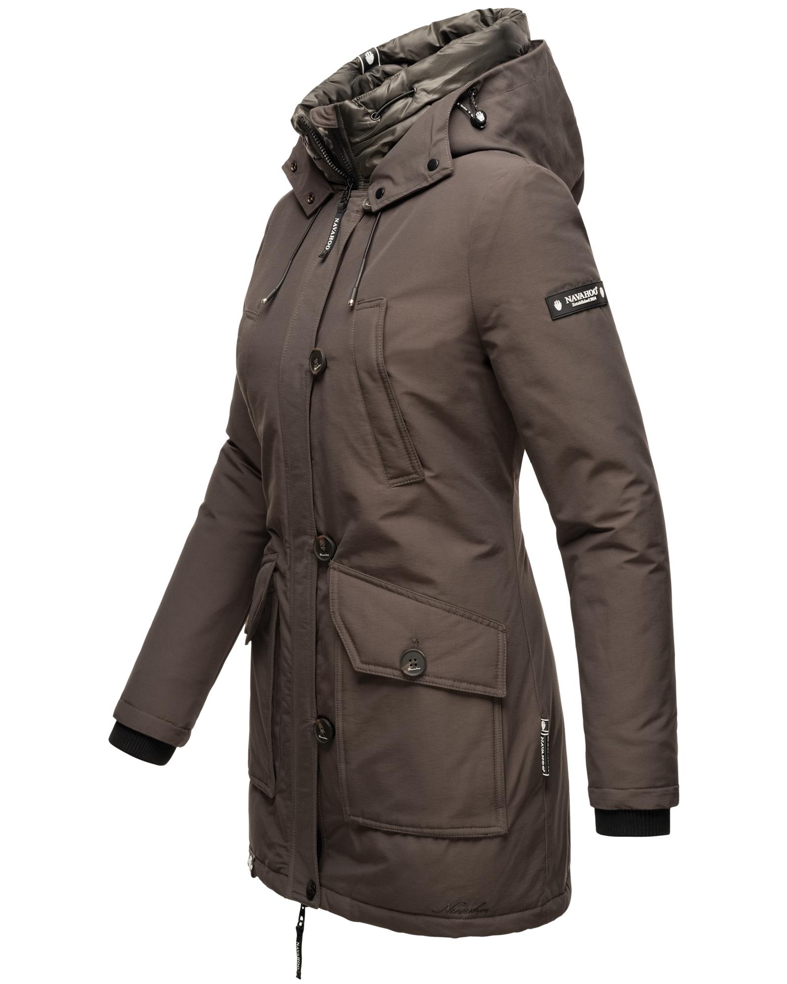 Navahoo Winterjacke "Freezestoorm" mit Kapuze Warm gefütterter Damen Winter günstig online kaufen