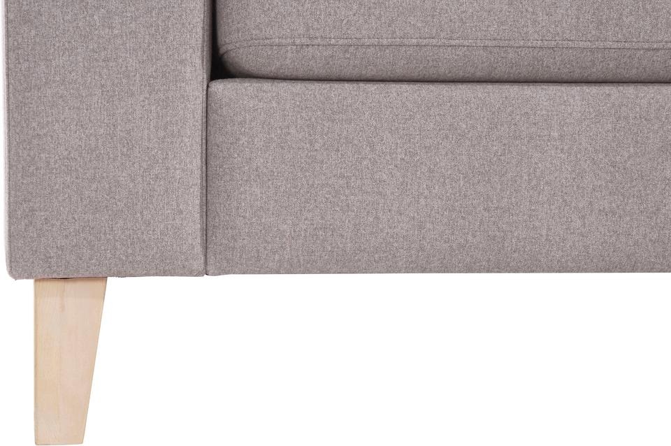 ATLANTIC home collection Ecksofa »Terra L-Form«, mit Wellenunterfederung, langer Schenkel links oder rechts montierbar