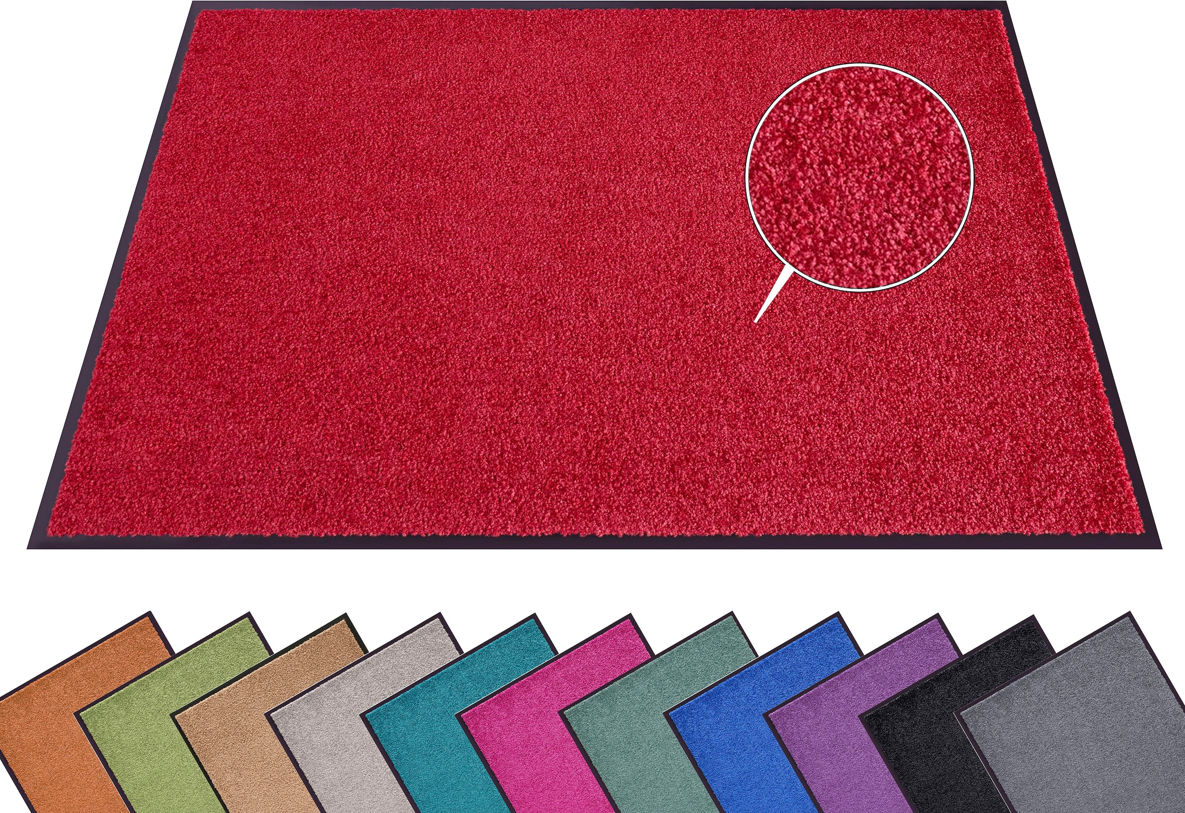 HANSE Home Fußmatte "Wash & Clean" rechteckig 7 mm Höhe Schmutzfangmatte, T günstig online kaufen