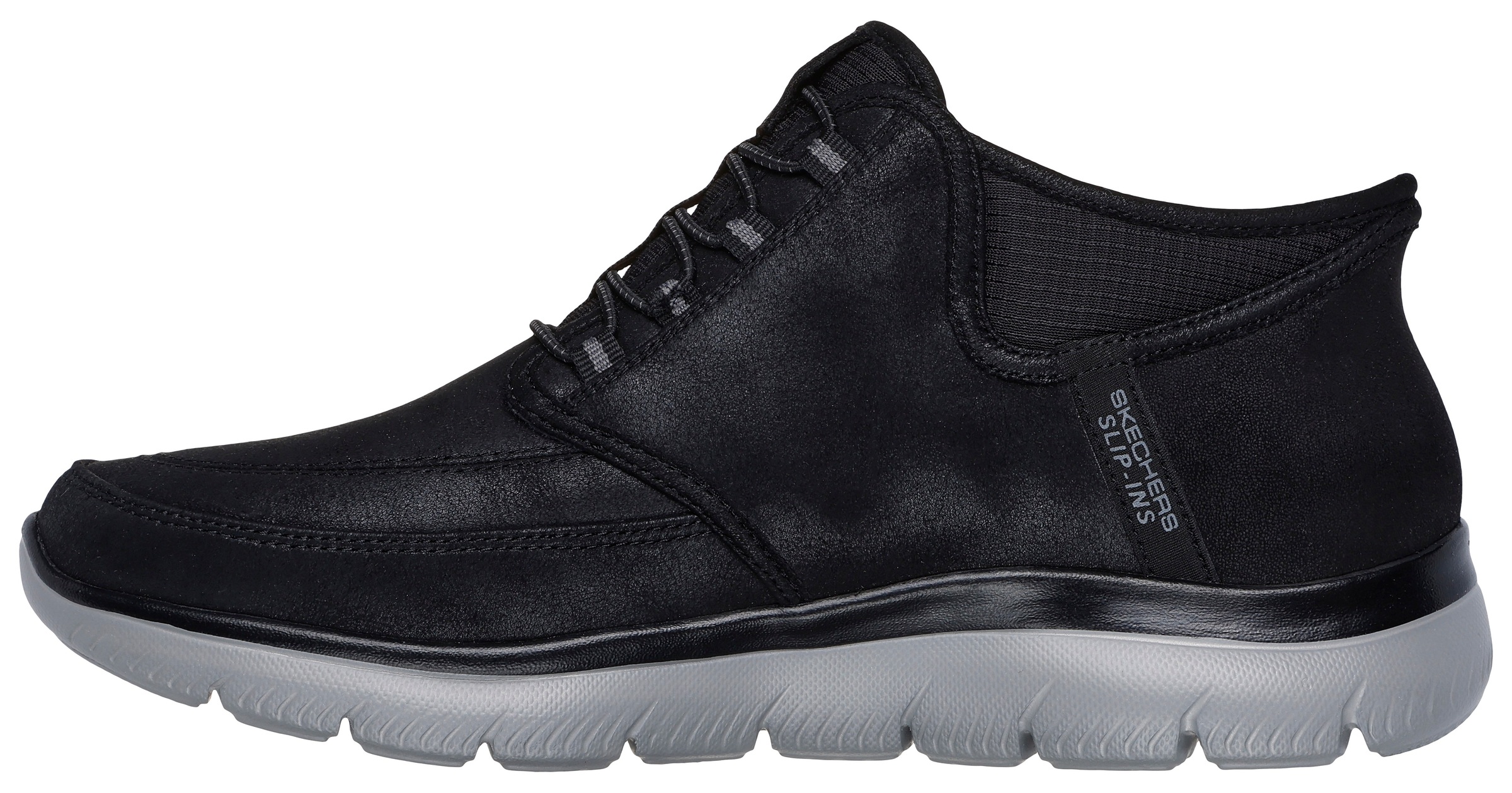 Skechers Slip-On Sneaker »SUMMITS«, Schnürboots, Mid Cut Sneaker mit Hands Free Slip-Ins SLIP IN™
