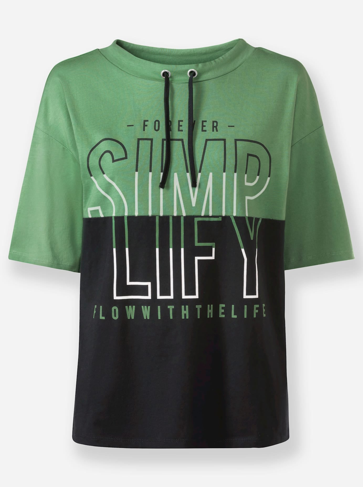 Inspirationen Stehkragenshirt »Druck-Shirt«, (1 tlg.)