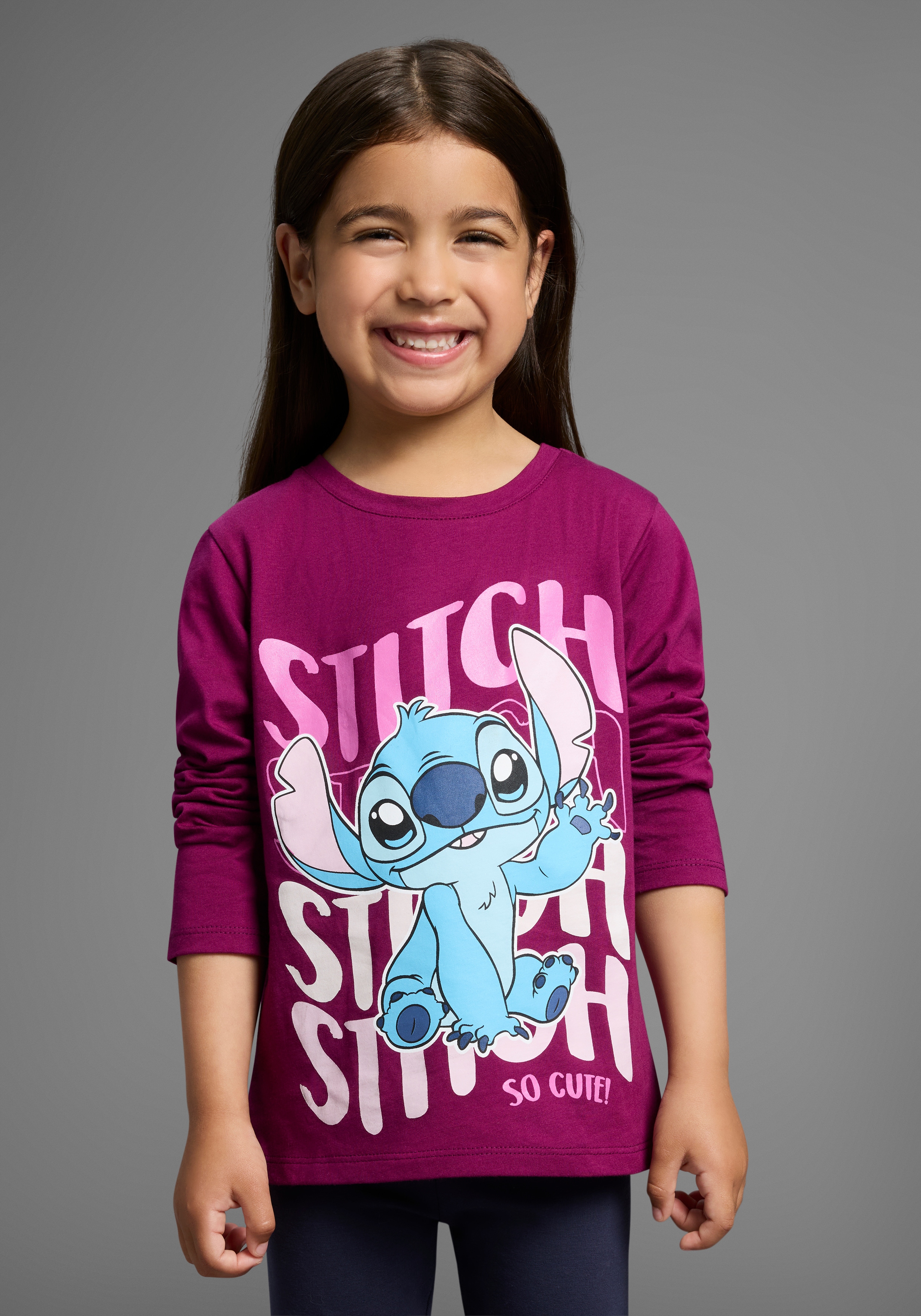 KIDSWORLD Langarmshirt "STITCH - Disney Shirt" Disney STITCH