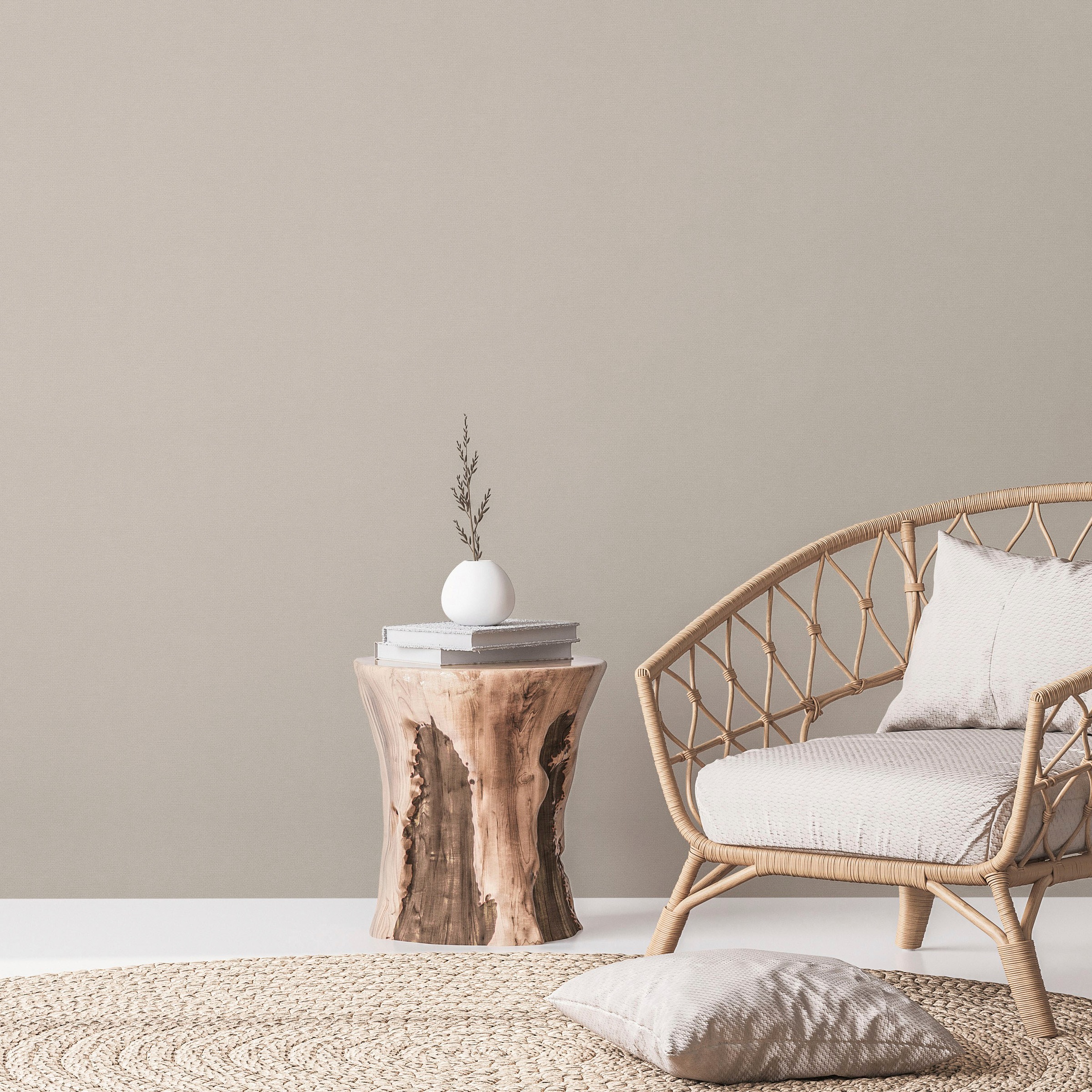 A.S. Création Vliestapete »Natural Living Textiloptik«, leicht glänzend-gemustert-abstrakt, Tapete Uni Vlies Wand Tapeten Wohnzimmer Schlafzimmer Küche Flur Optik