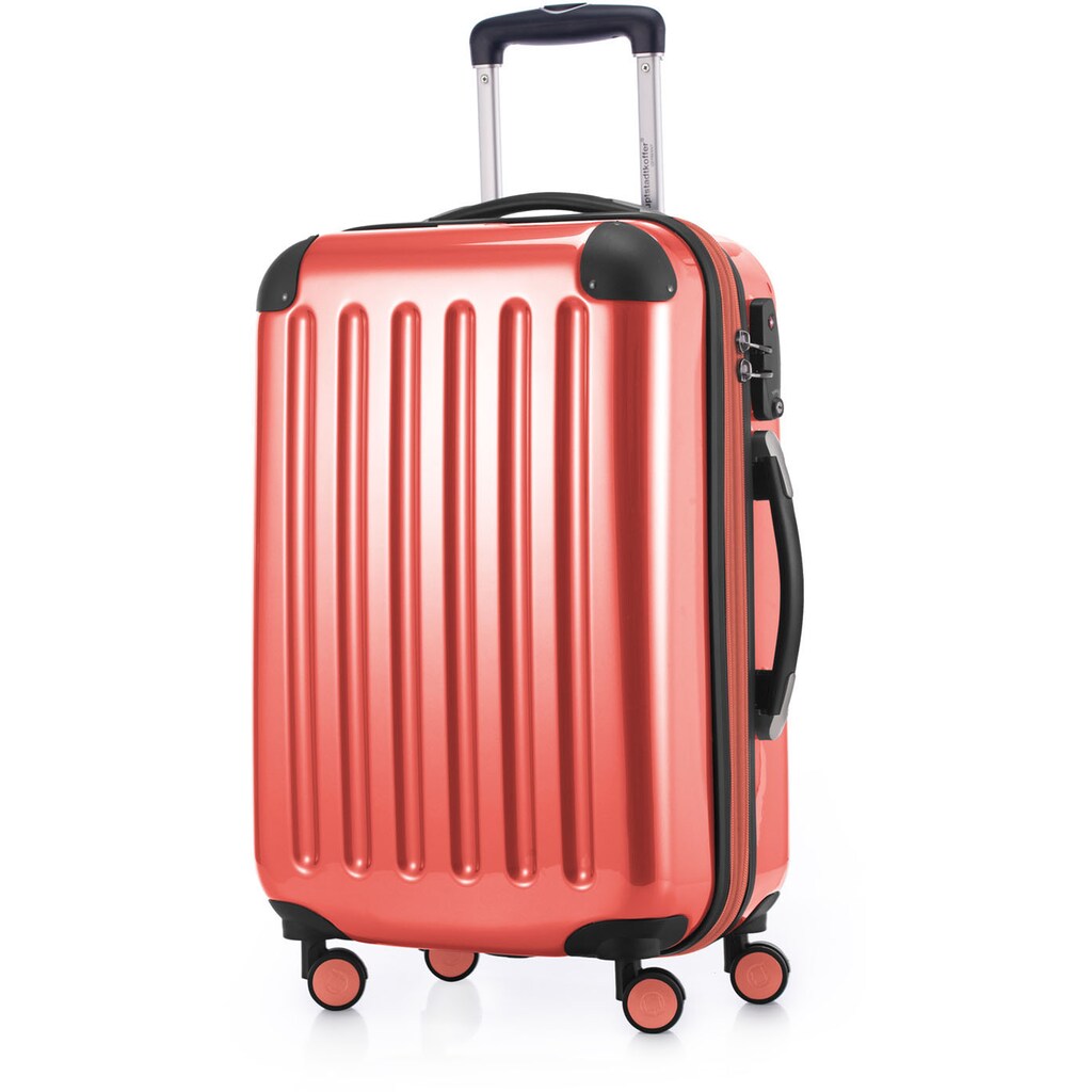 Hauptstadtkoffer Hartschalen-Trolley »Alex, 55 cm, Korall«, 4 Rollen