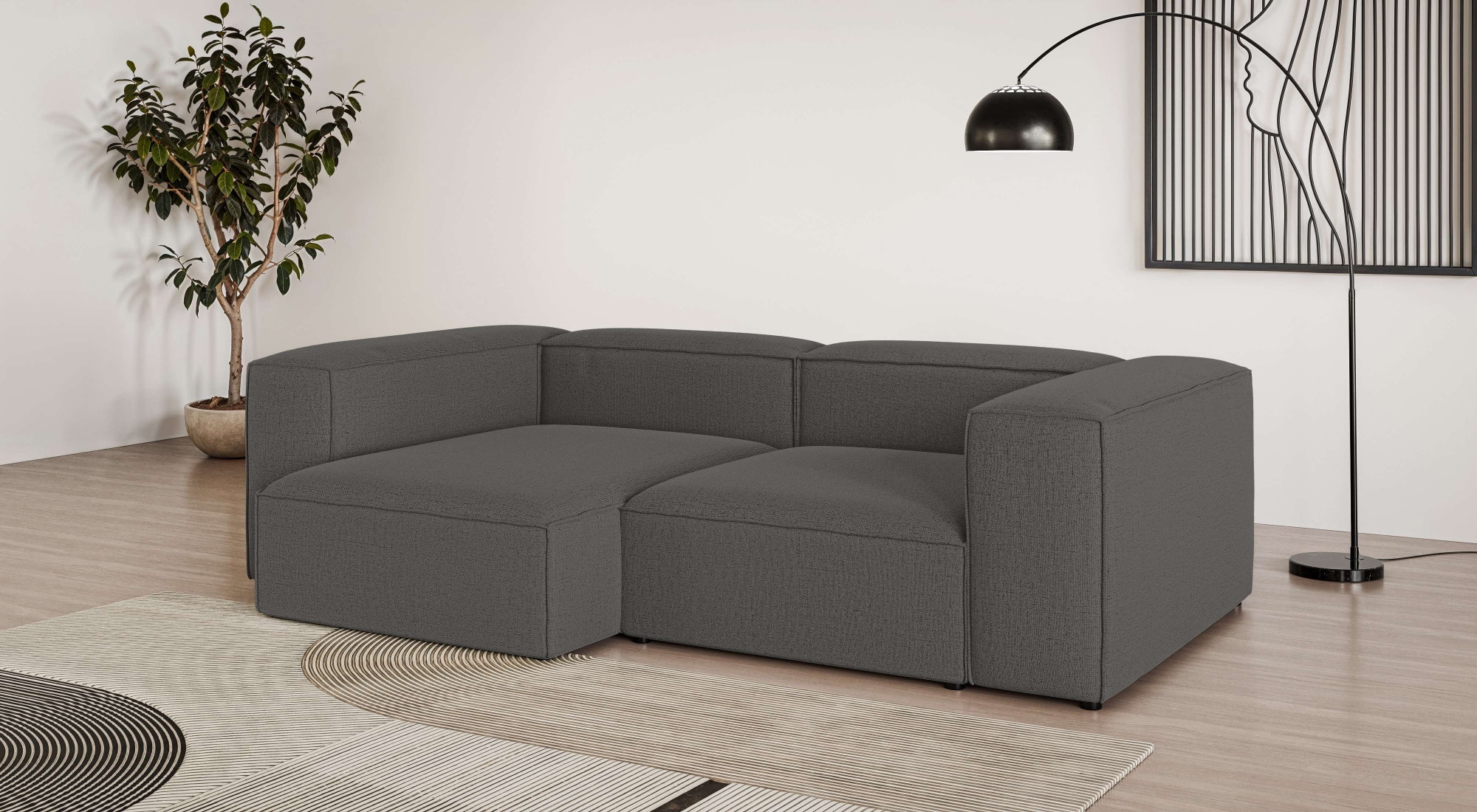 OTTO home Ecksofa "XL HAILY L-Form, Modularsofa extra tief, Sitztiefe 100/130 cm" als Modul oder separat verwendbar, für individuelle Zusammenstellung