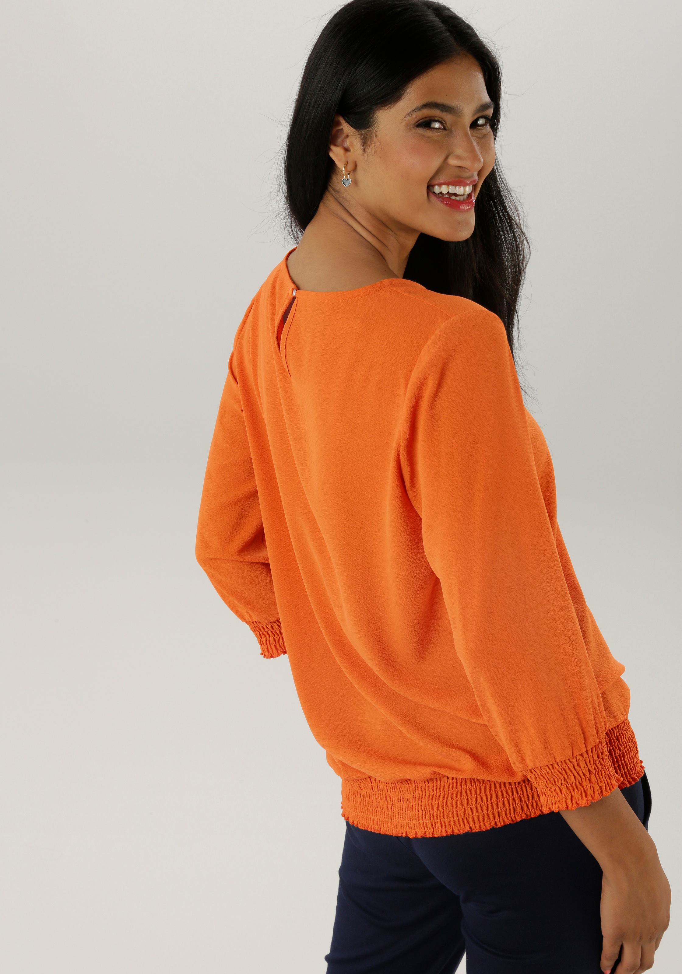 Aniston SELECTED mit Smokbündchen günstig online kaufen