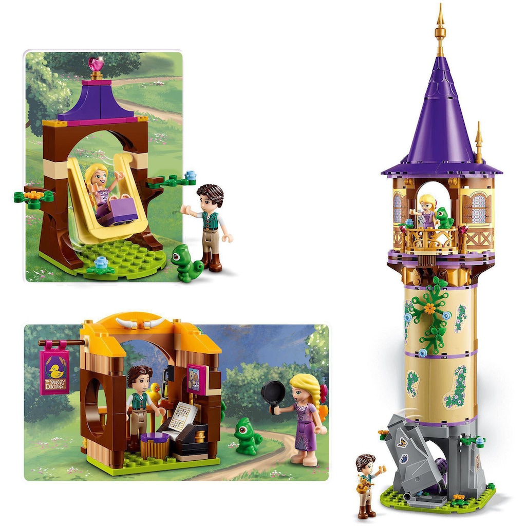 LEGO® Konstruktionsspielsteine »Rapunzels Turm (43187), LEGO® Disney Princess«, (369 St.)