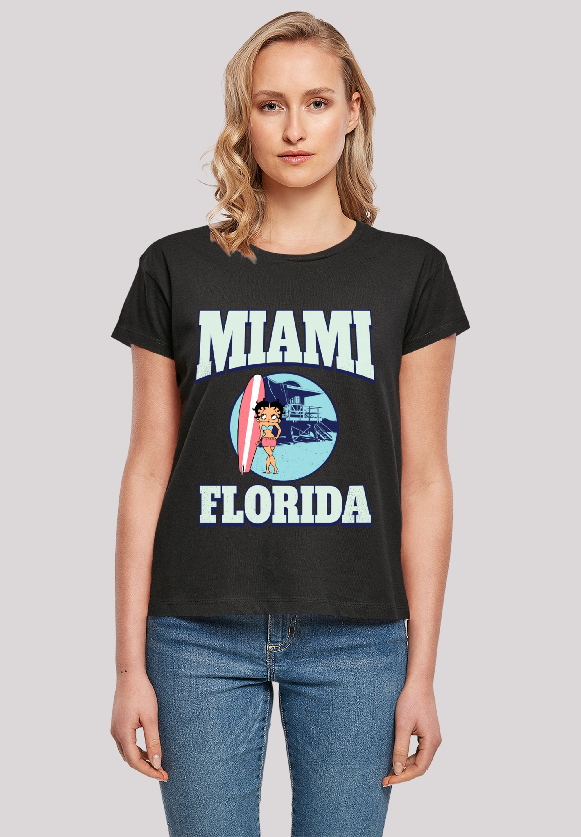 F4NT4STIC T-Shirt "Betty Boop Miami Florida Surf Scene", Premium Qualität günstig online kaufen