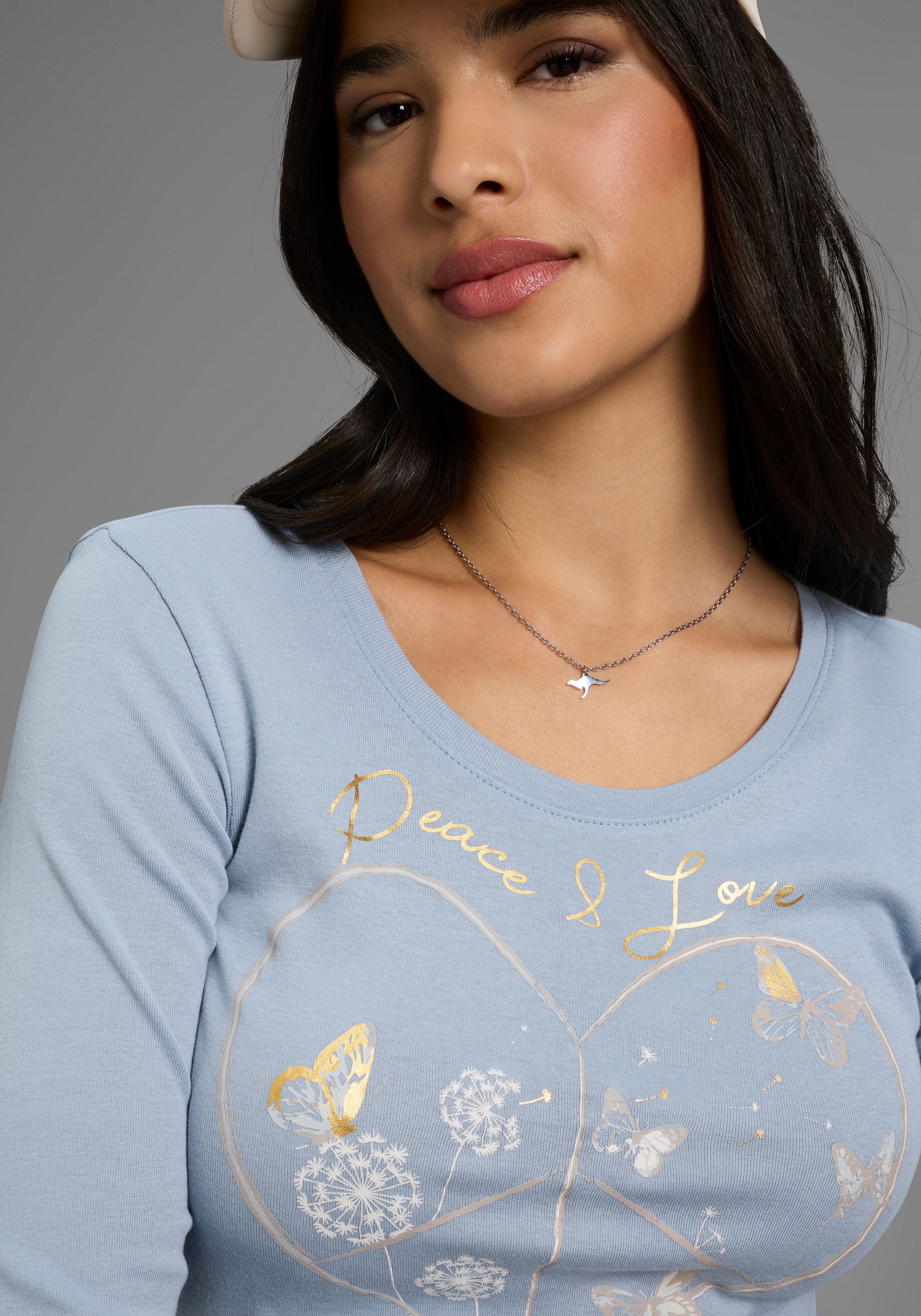 Thumbnail - KangaROOS Langarmshirt mit Herz-Print