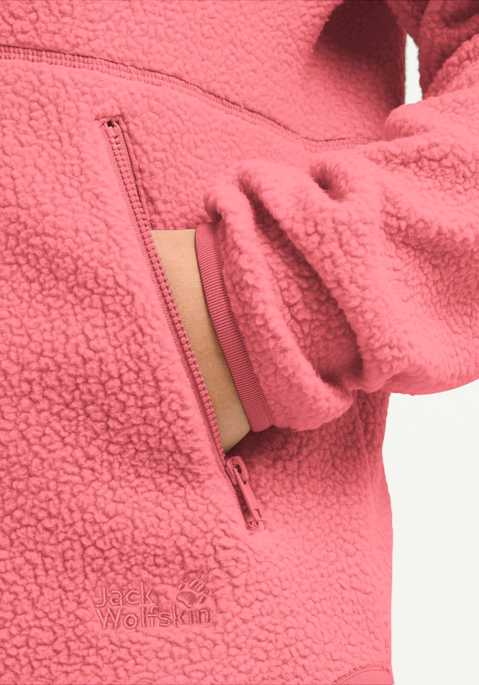 Jack Wolfskin Fleecejacke »LITE CURL FZ W« atmungsaktives Material, elastische Kanten, Reißverschlusstaschen