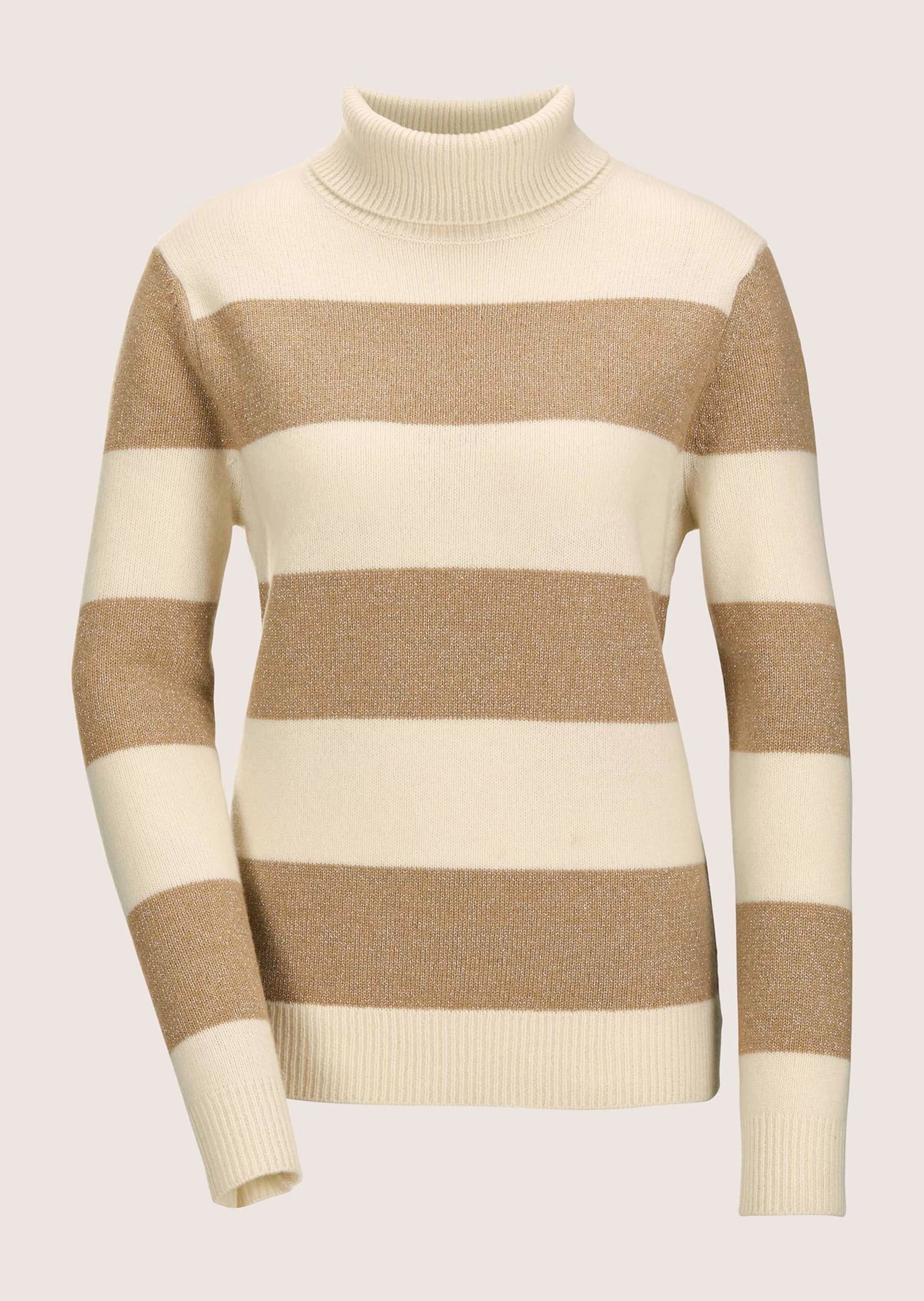 MADELEINE Longpullover "Pullover Stehkragen-Pullover mit Blockstreifen" günstig online kaufen