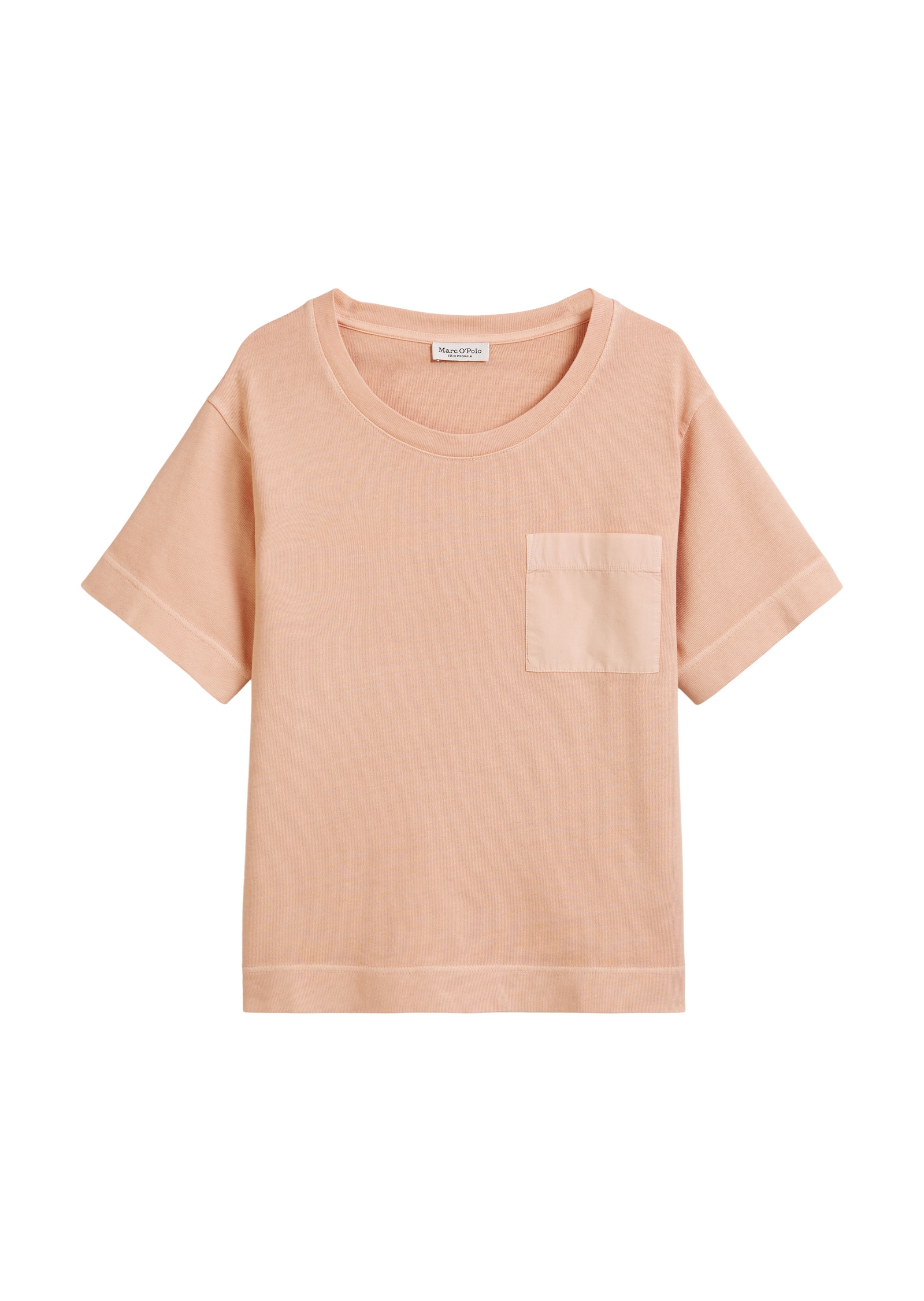 Marc O'Polo T-Shirt »mit aufgesetzter Satin-Tasche«
