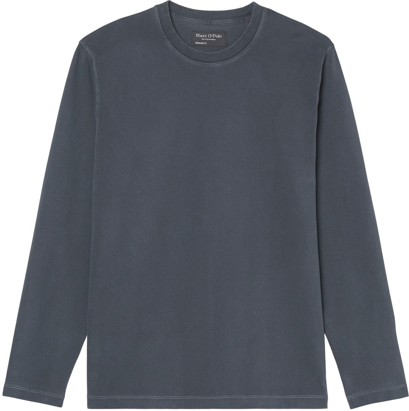 Marc OPolo Langarmshirt "T-shirt, long sleeve, crew neck, embroidery" günstig online kaufen