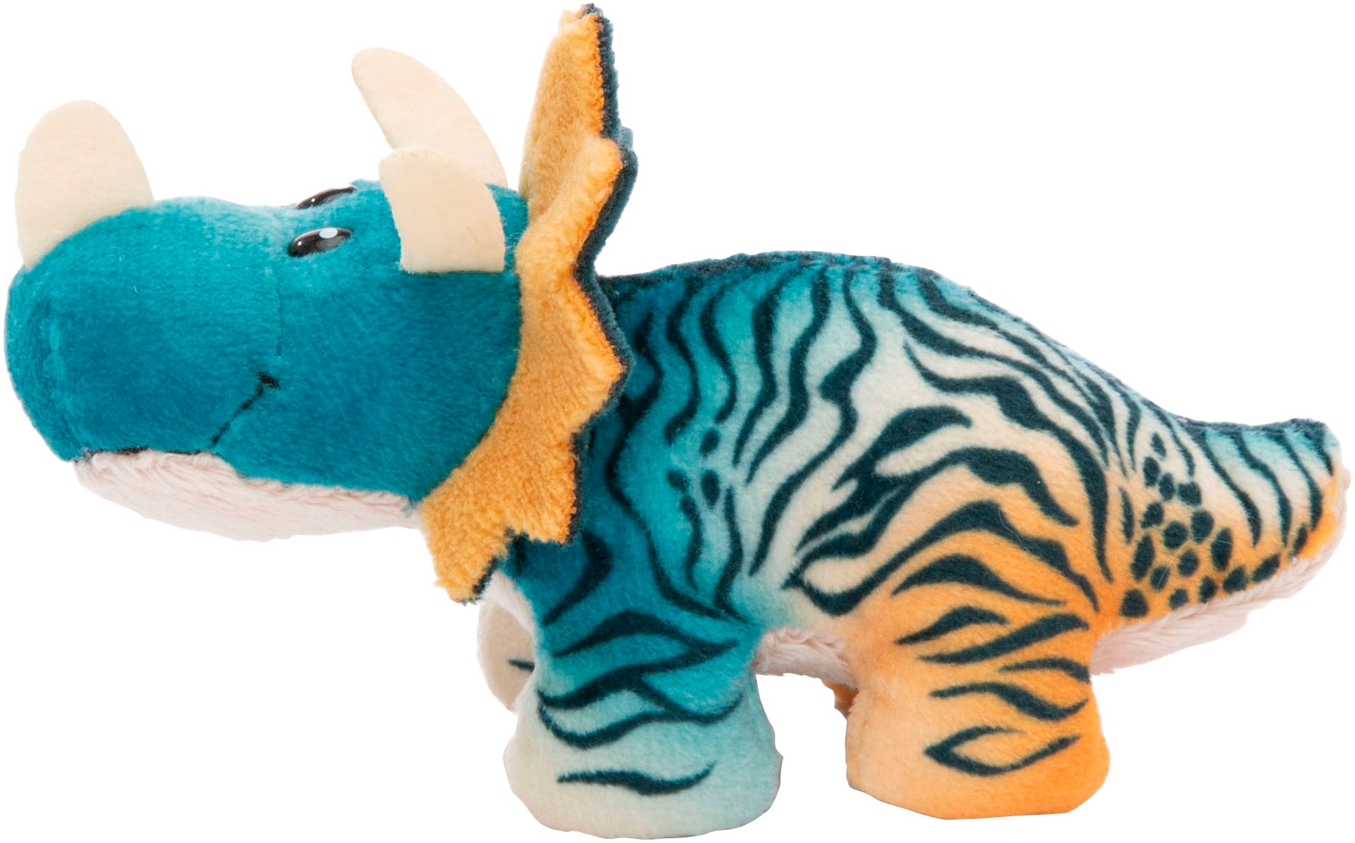 Nici Kuscheltier »Dinos, Dino Cerastupsy, 12 cm«, im Vulkan, enthält recyceltes Material (Global Recycled Standard)