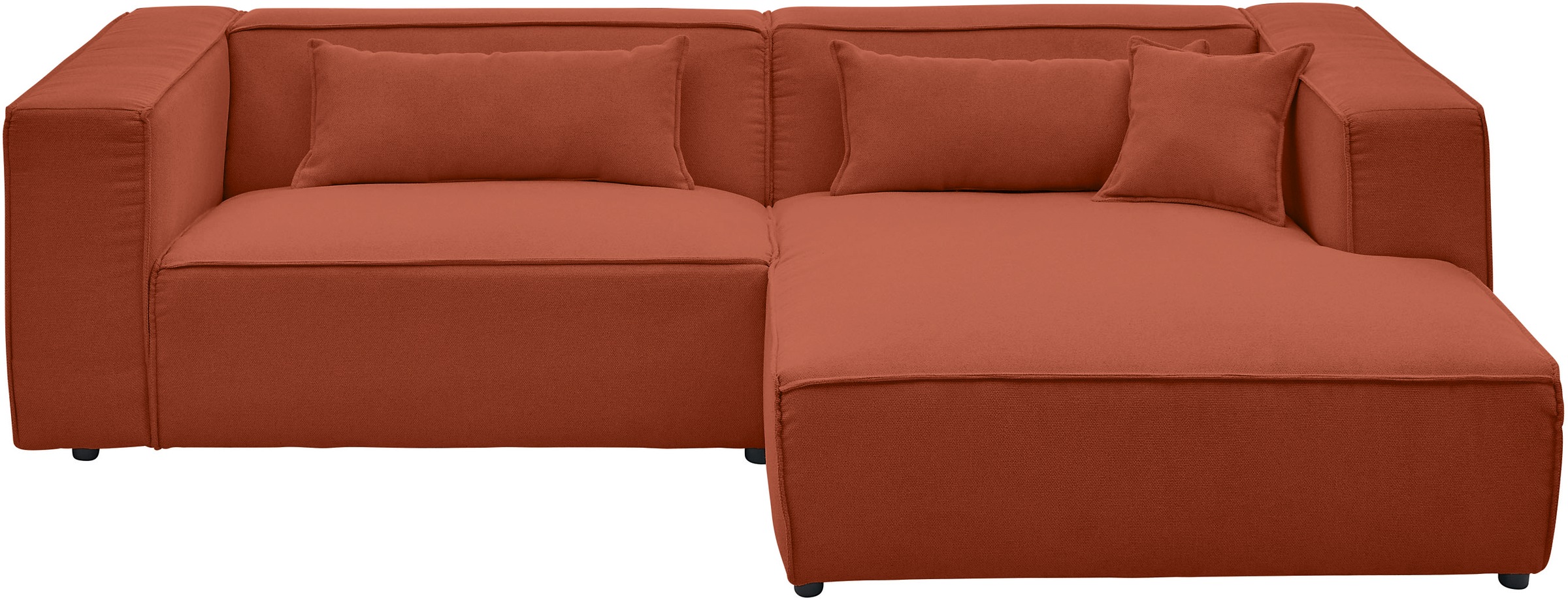 LeGer Home by Lena Gercke Ecksofa "PIARA mit Kedernaht, Cord, Leinenoptik o günstig online kaufen