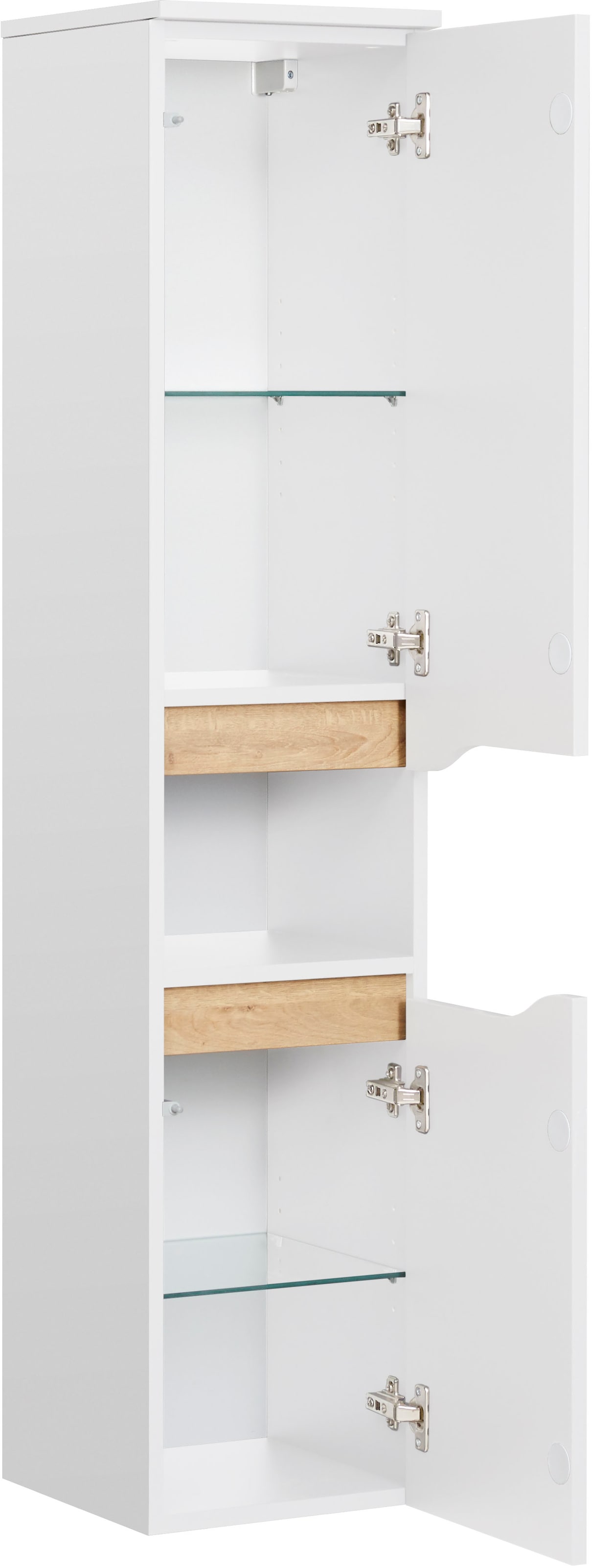 Saphir Midischrank "Quickset Badschrank 30 cm breit, 2 Türen, 1 Nische, 2 E günstig online kaufen