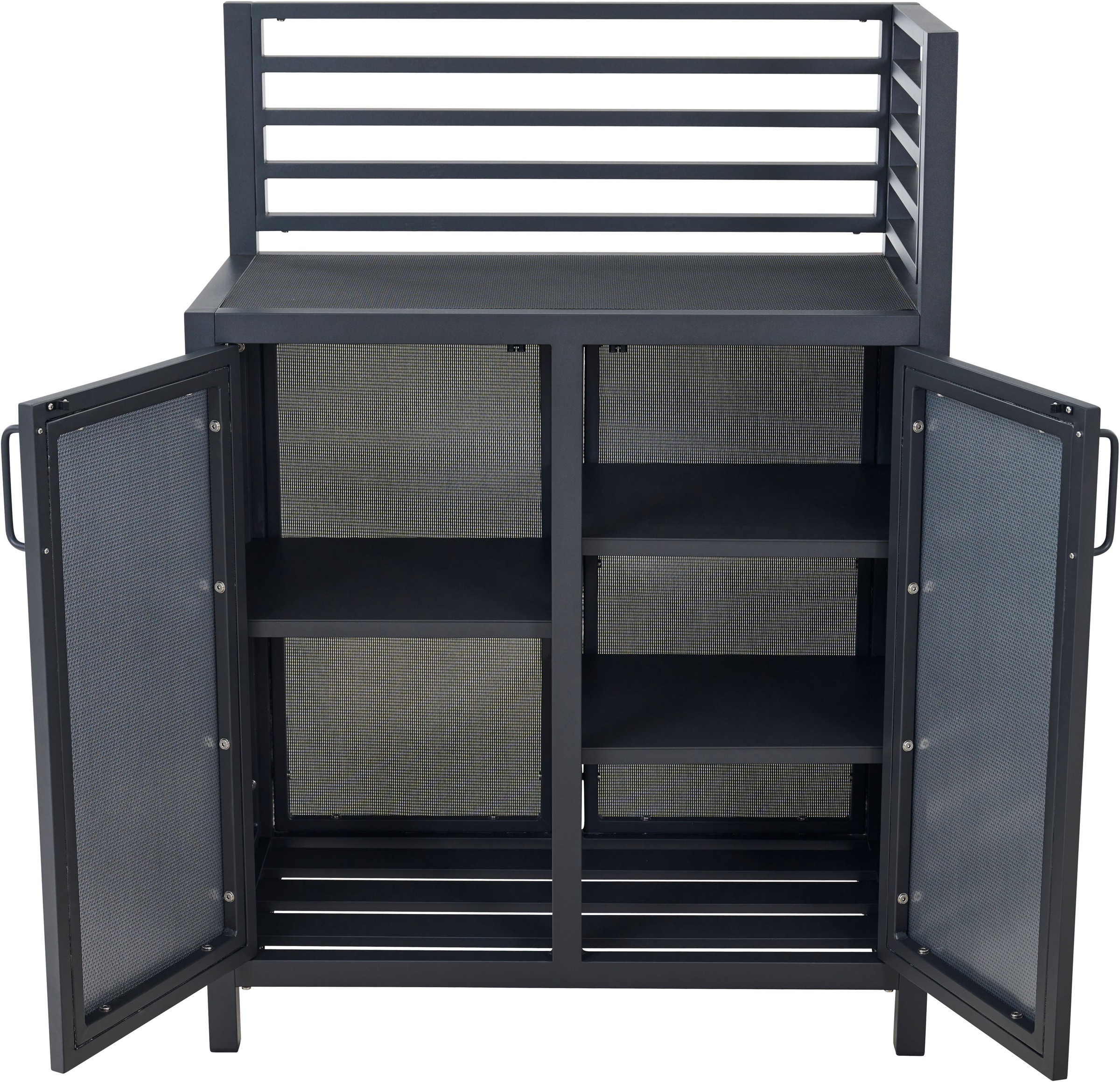 Siena Garden Gartentisch »PALMA Eckelement« Aluminiumrahmen, Ranotex® Bezug dunkelgrau