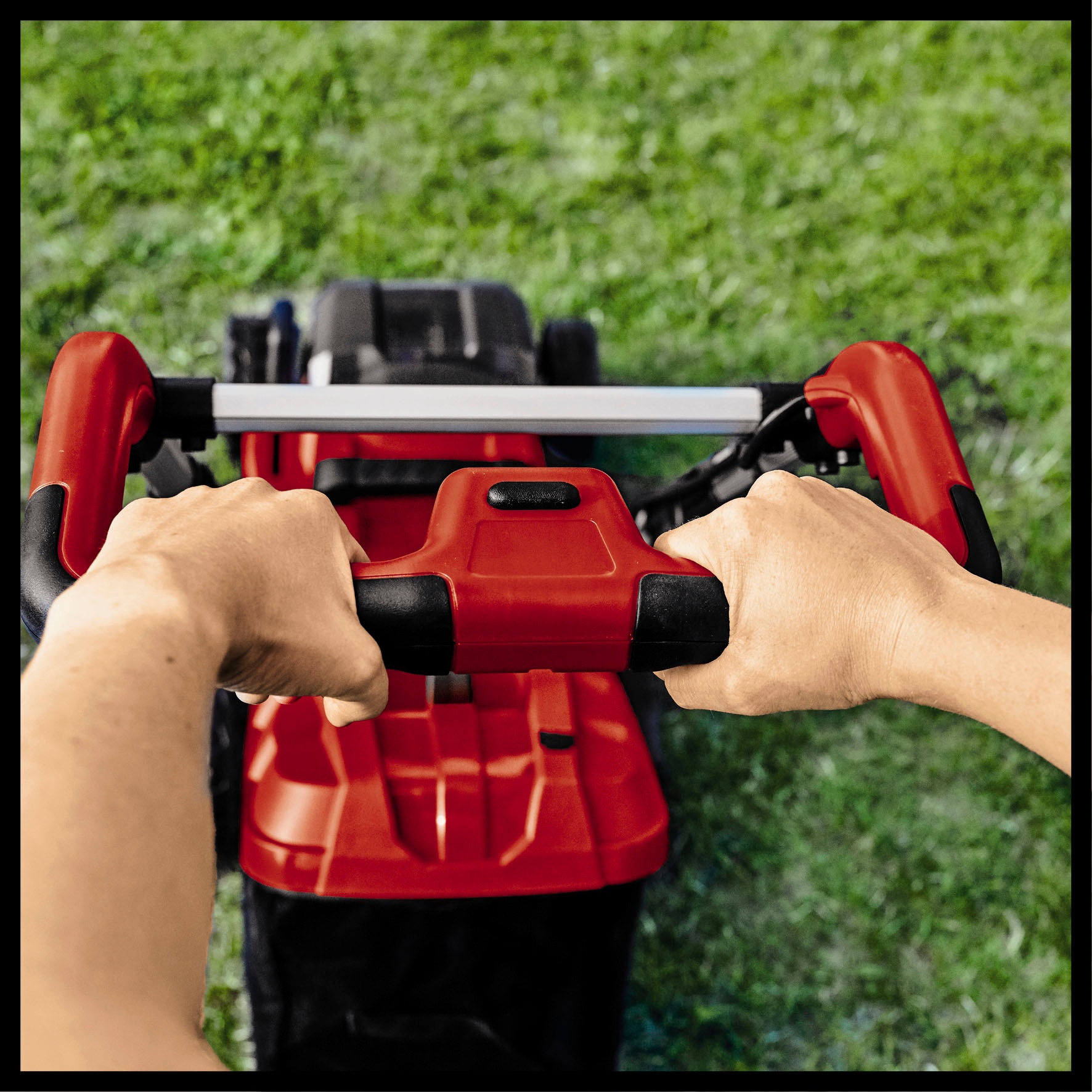 Einhell Akkurasenmäher »Einhell Power X-Change RASARRO 36/34«, mit 2x Akku 18V/3,0Ah und 2x Ladegerät