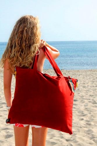 H.O.C.K. Strandtasche »Hhooboz L«, (1 tlg.), Maße ausgeklappt (BxL): 62/150 cm, Schonwäsche bei 30°