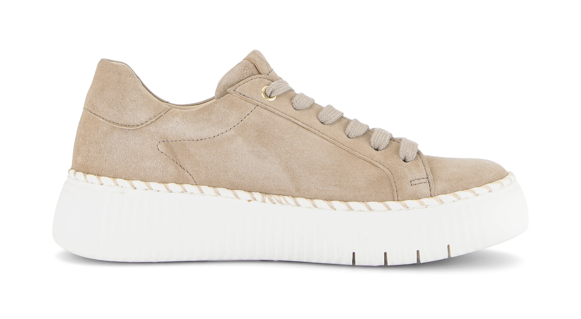 Thumbnail - Gabor Plateausneaker, Freizeitschuh, Halbschuh, Schnürschuh mit Kontrast-Rahmennaht