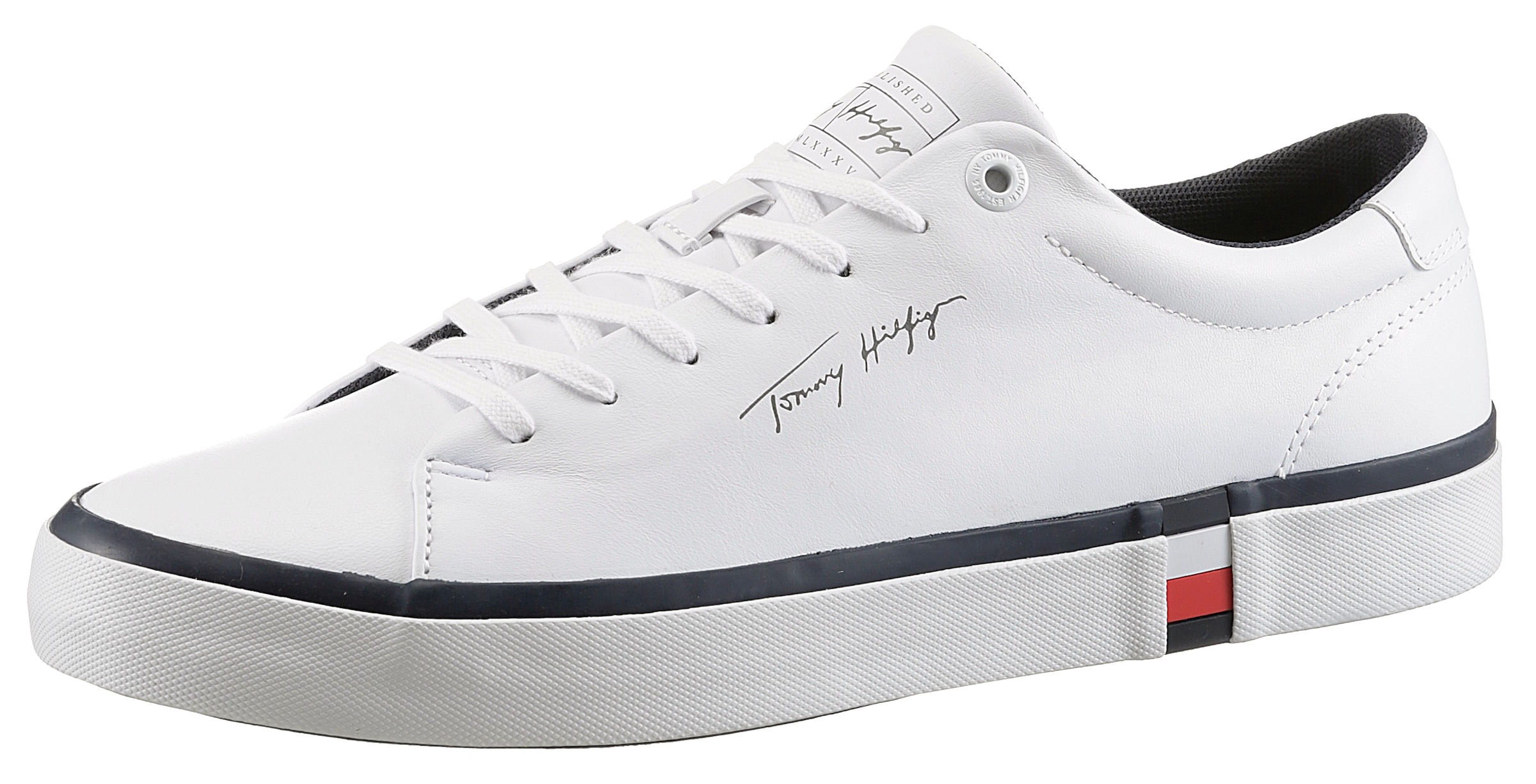 Tommy Hilfiger Sneaker "MODERN VULC CORPORATE LEATHER", mit Logoflagge in d günstig online kaufen