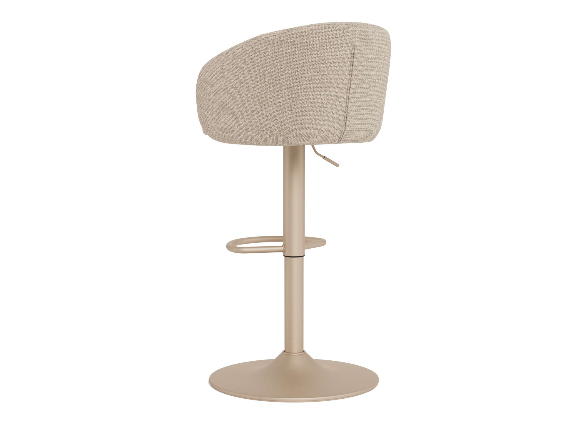 ACTONA GROUP Barhocker "Hocker" 1 Stk. tlg. beiger Stoff, mit Gaslift, Fußs günstig online kaufen