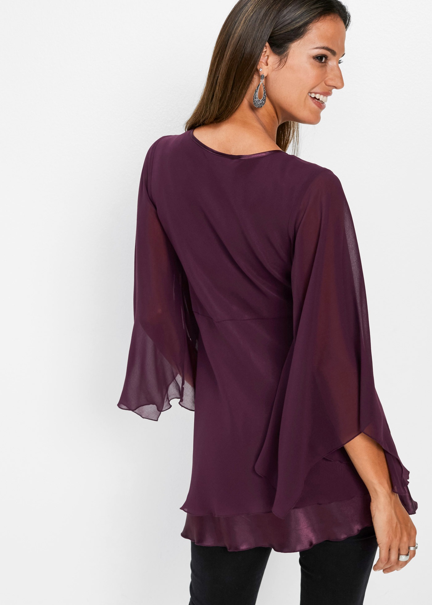 bonprix Tunika festlicher Stil, lockere Passform, aus Polyester