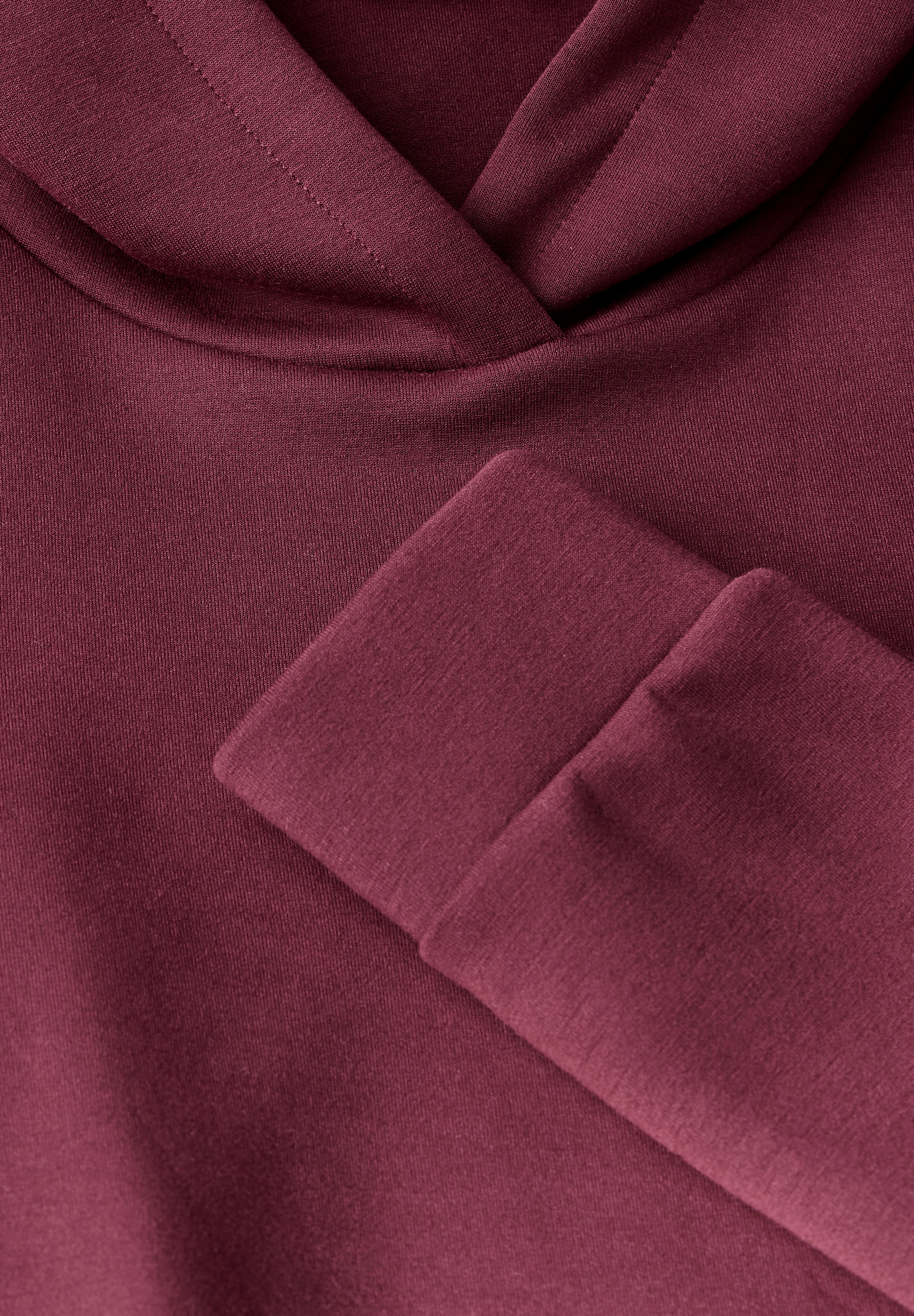 STREET ONE Hoodie, mit elastischem Materialmix