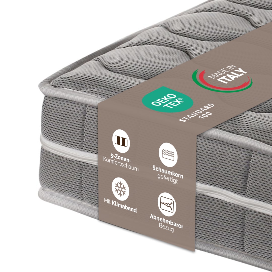 DI QUATTRO Visco-Matratze »Matratze Boxspringlook, integrierter Topper, in 90x200 cm erhältlich« 30 cm hoch Raumgewicht: 30 kg/m³ 1 Stk. tlg. Matratze in 90x200 und 140x200 cm erhältlich, extrahohe Matratze
