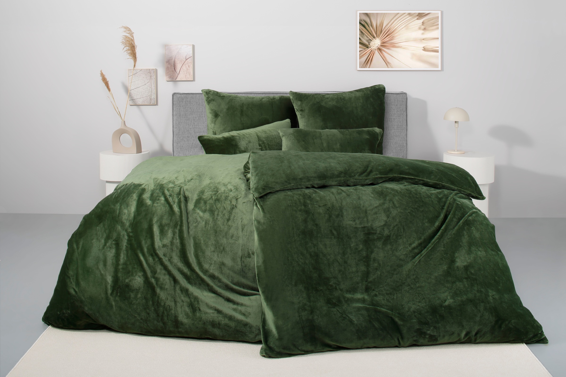 OTTO home Bettwäsche "Desner3, besonders weich im Griff, Cashmere-Touch" 2 Stk. Bettwäsche mit Reißverschluss