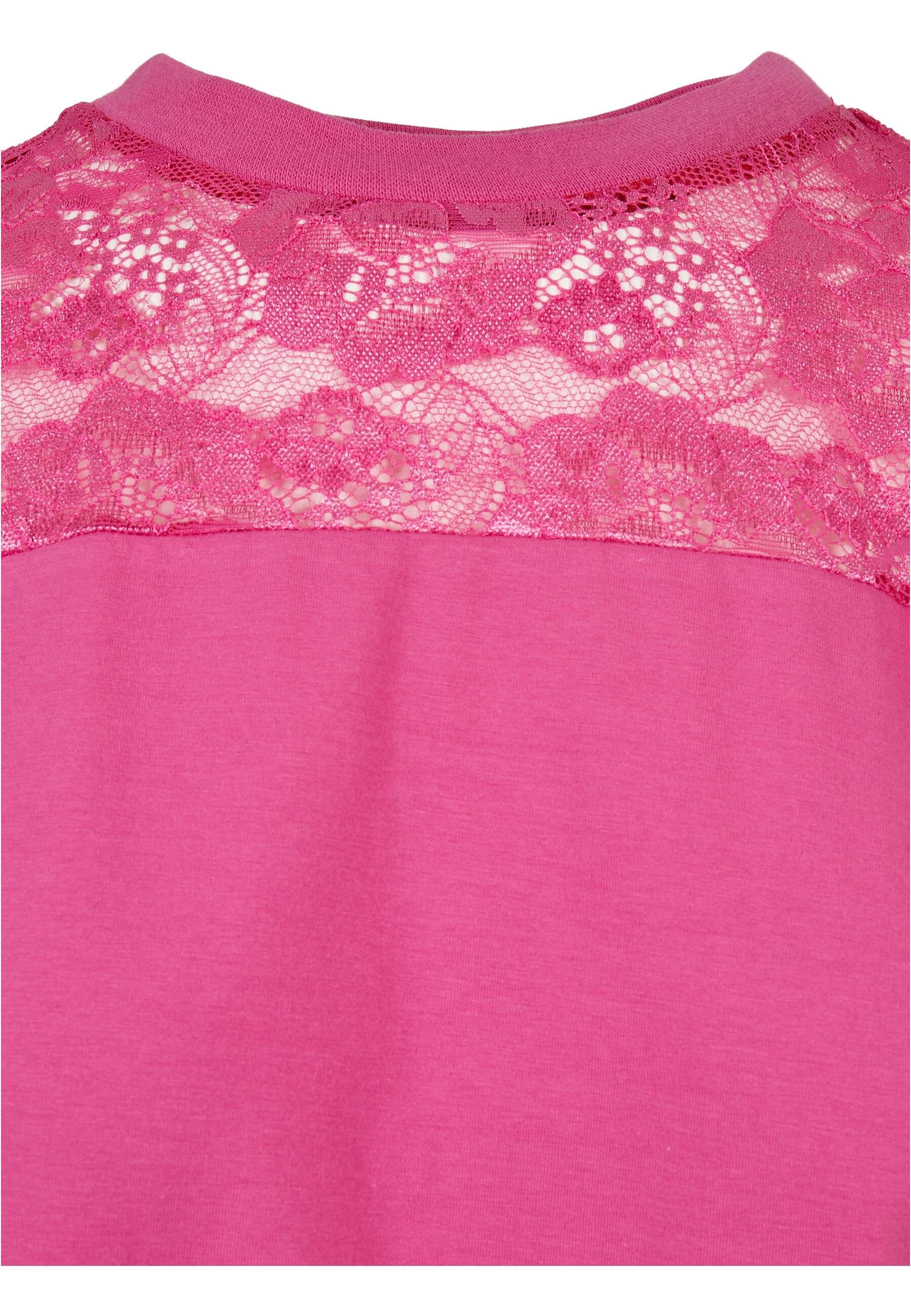 URBAN CLASSICS Shirtkleid »Urban Classics Damen Ladies Lace Tee Dress«, (1 tlg.)